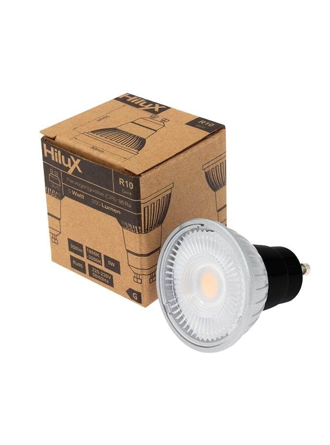 Hilux Led-lampe R10 - Dimtone - 5W - 1800-3000k - Ra97 - Gu10 - Led Birnen