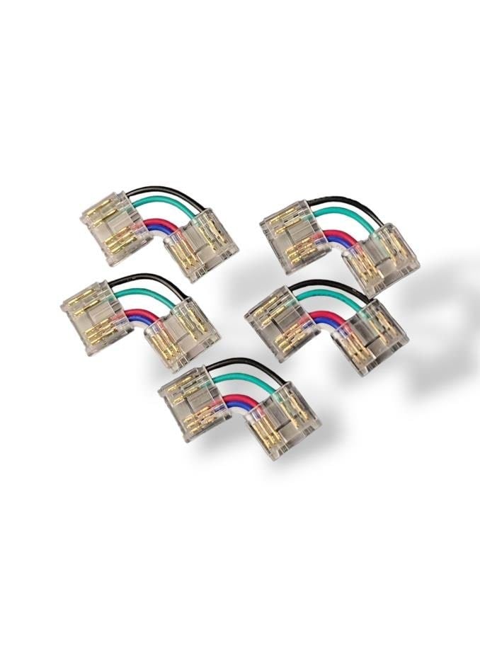 Light Solutions Corner Smartclip For 12mm Rgbw Cob Led Strip - 5-pack - Lampen 5714255010817