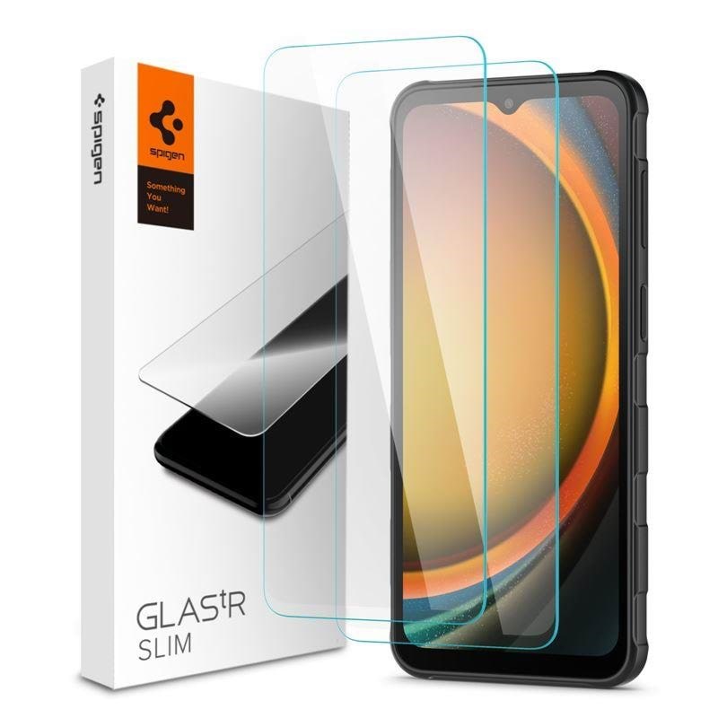 Spigen Glass tR Slim 2 Pack - Samsung Galaxy Xcover 7 Pro/ 7 - Handys Schutzfolie Agl09407