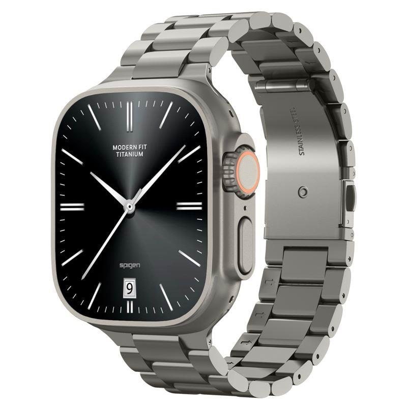 Spigen Modern Fit Titanium - Natural Titanium - Apple Watch 49mm/46mm/45mm/44mm - Smartwatch Accessories Amp09105