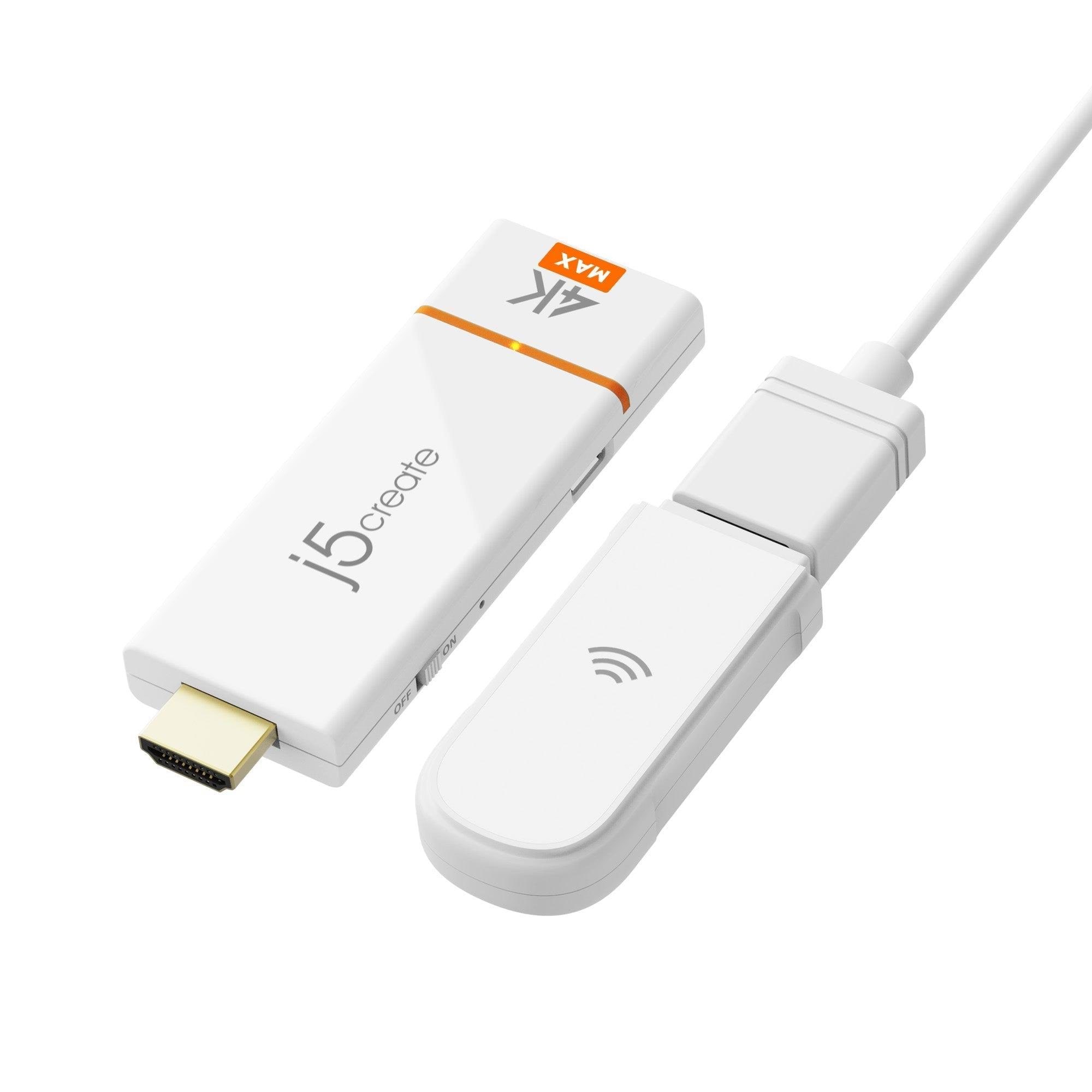 J5create Screencast 4K Max Wireless Display Adapter - Repeater Transceiver Jvaw76max-n