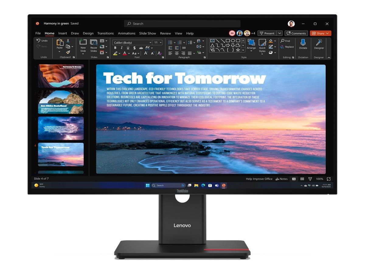 27" Lenovo Thinkvision T27qd-40 - 2560x1440 (Qhd) - 120hz - Ips - 100w Usb-c - Bildschirm Black 64aagat2eu