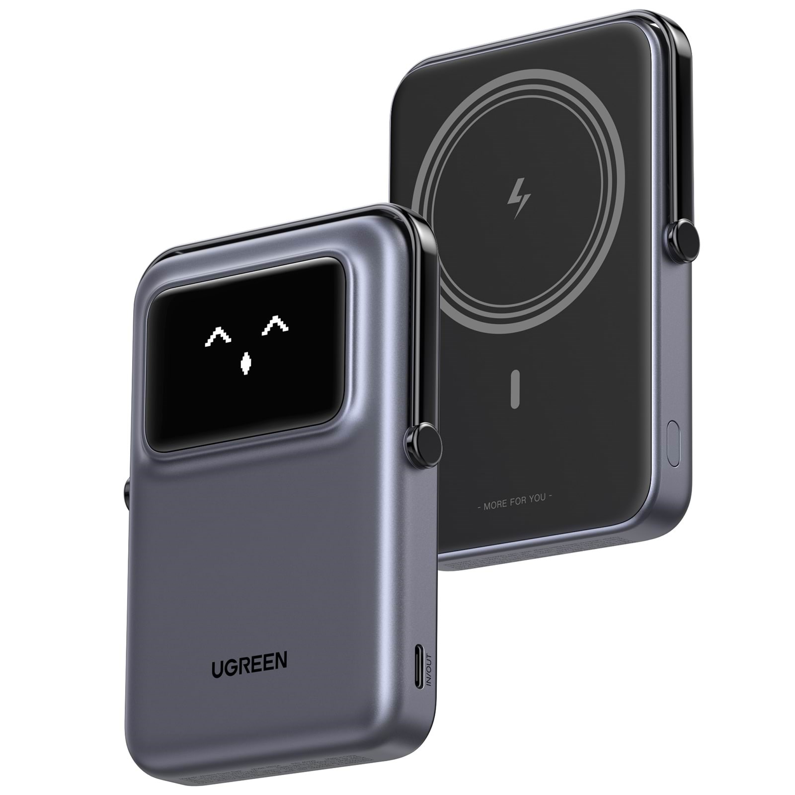 Ugreen Uno Magnetic Wireless 7.5W - 10000 Mah - Powerbank Akku Grau 45327-ug