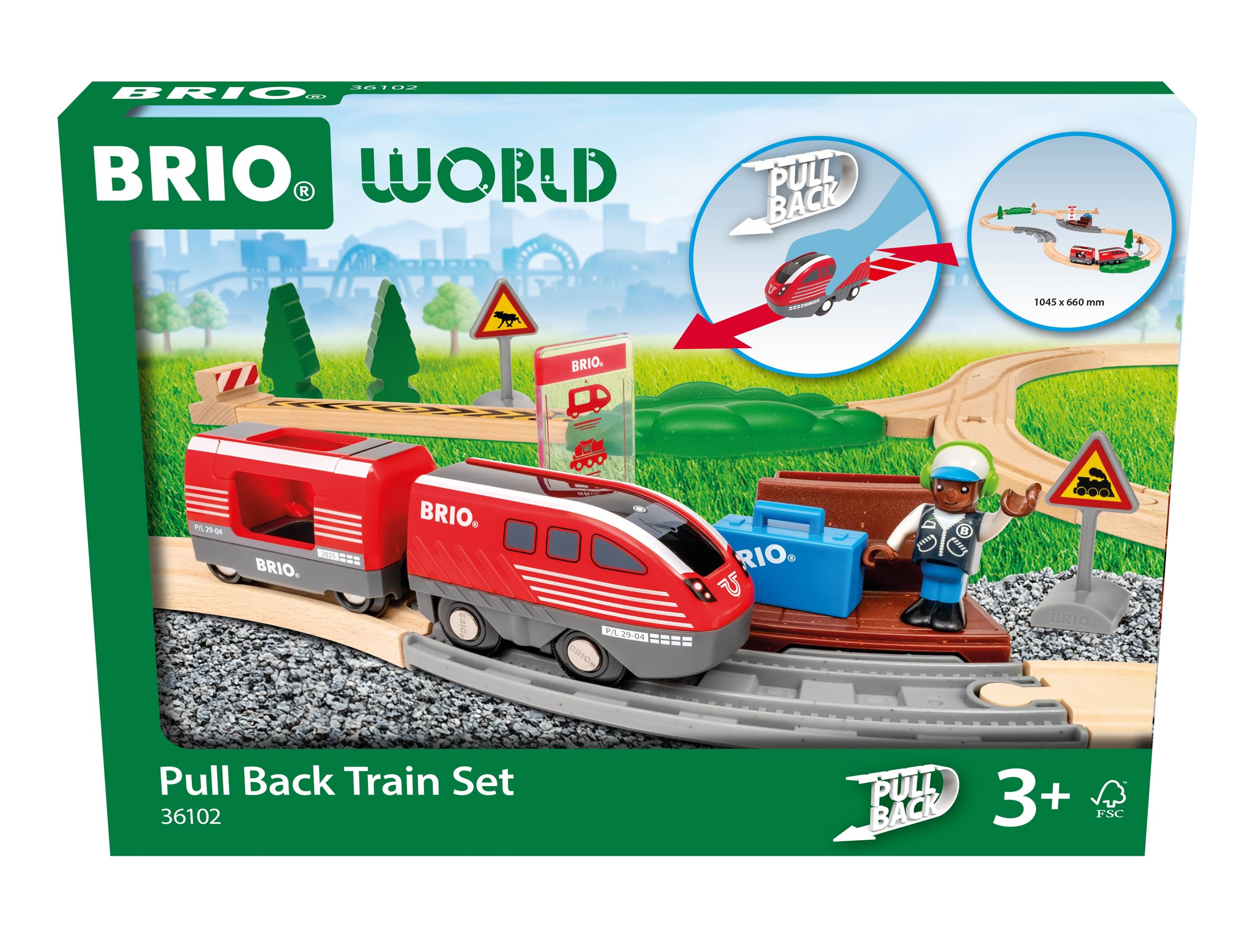 Brio Zugset Mit Rückziehmotor - Brio Train 36102