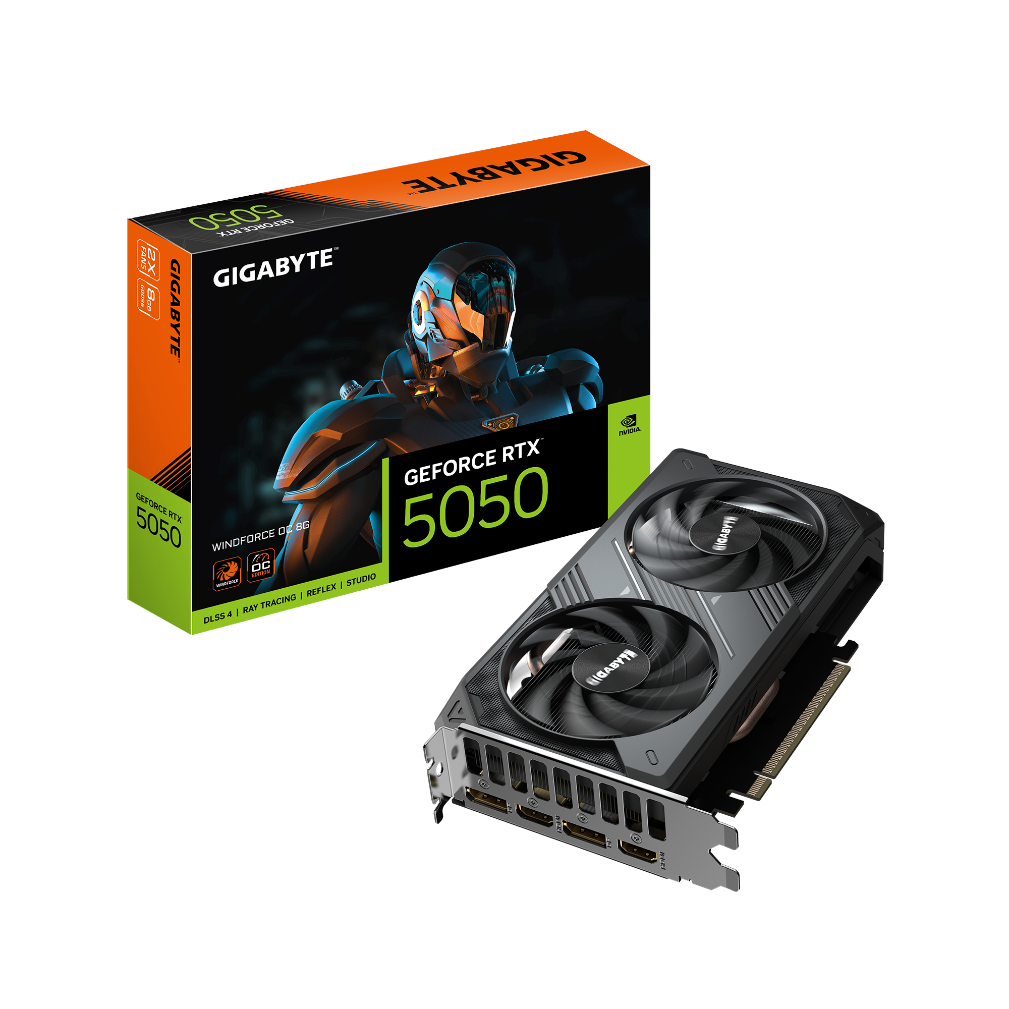Gigabyte Geforce Rtx 5050 Windforce 2 OC - 8gb Gddr6 Ram - Grafikkarte