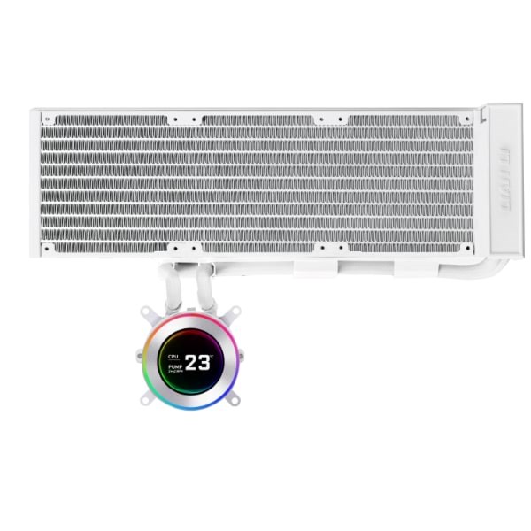 Lian Li Hydroshift II Lcd-c 360 Fanless White - Cpu-wasserkühlung - Max 28 Dba - Cpu Kuehler Weiß Mit Rgb-beleuchtung G89.Ghs2lcd36w.00