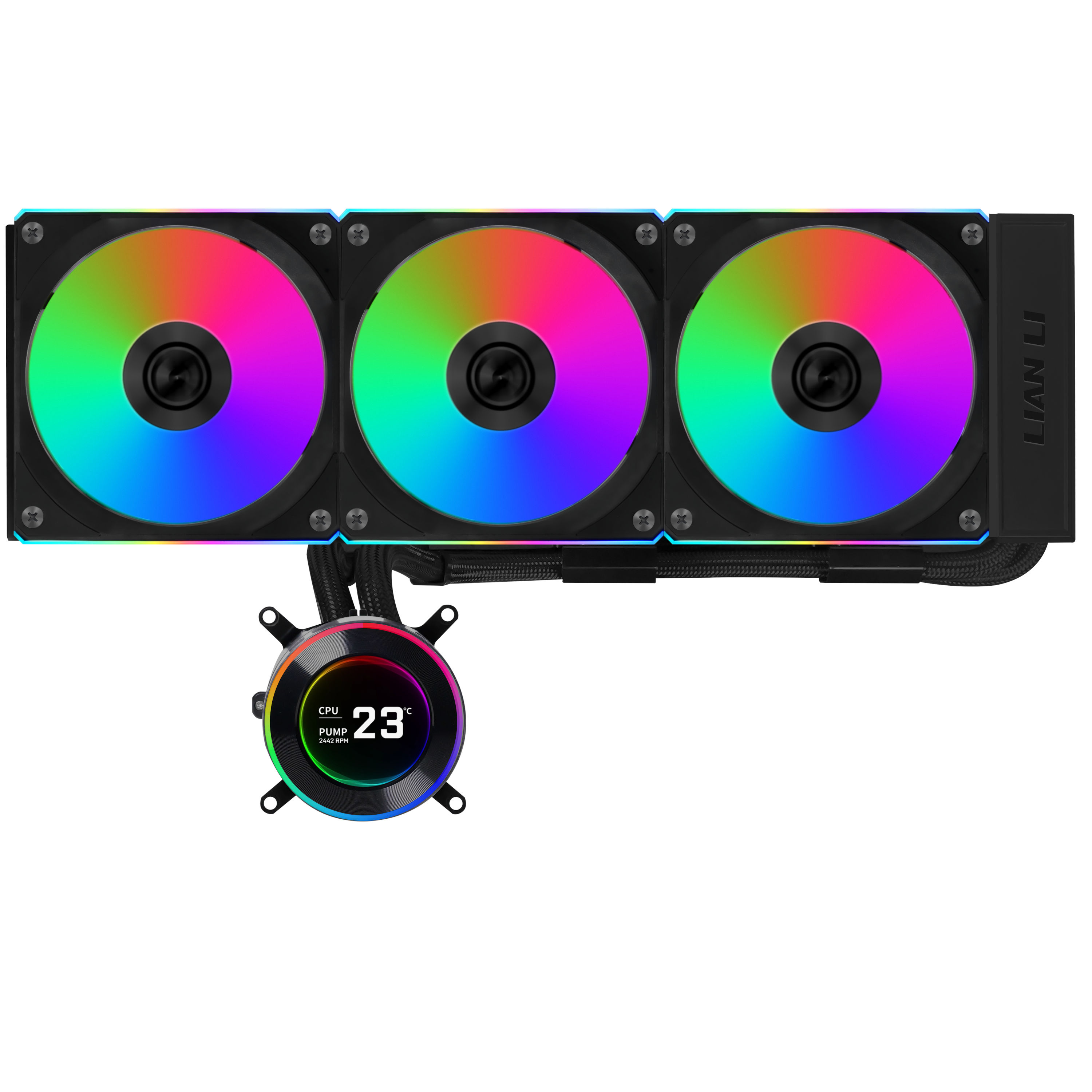 Lian Li Hydroshift II Lcd-c 360cl Black - Cpu-wasserkühlung - Max 28 Dba - Cpu Kuehler