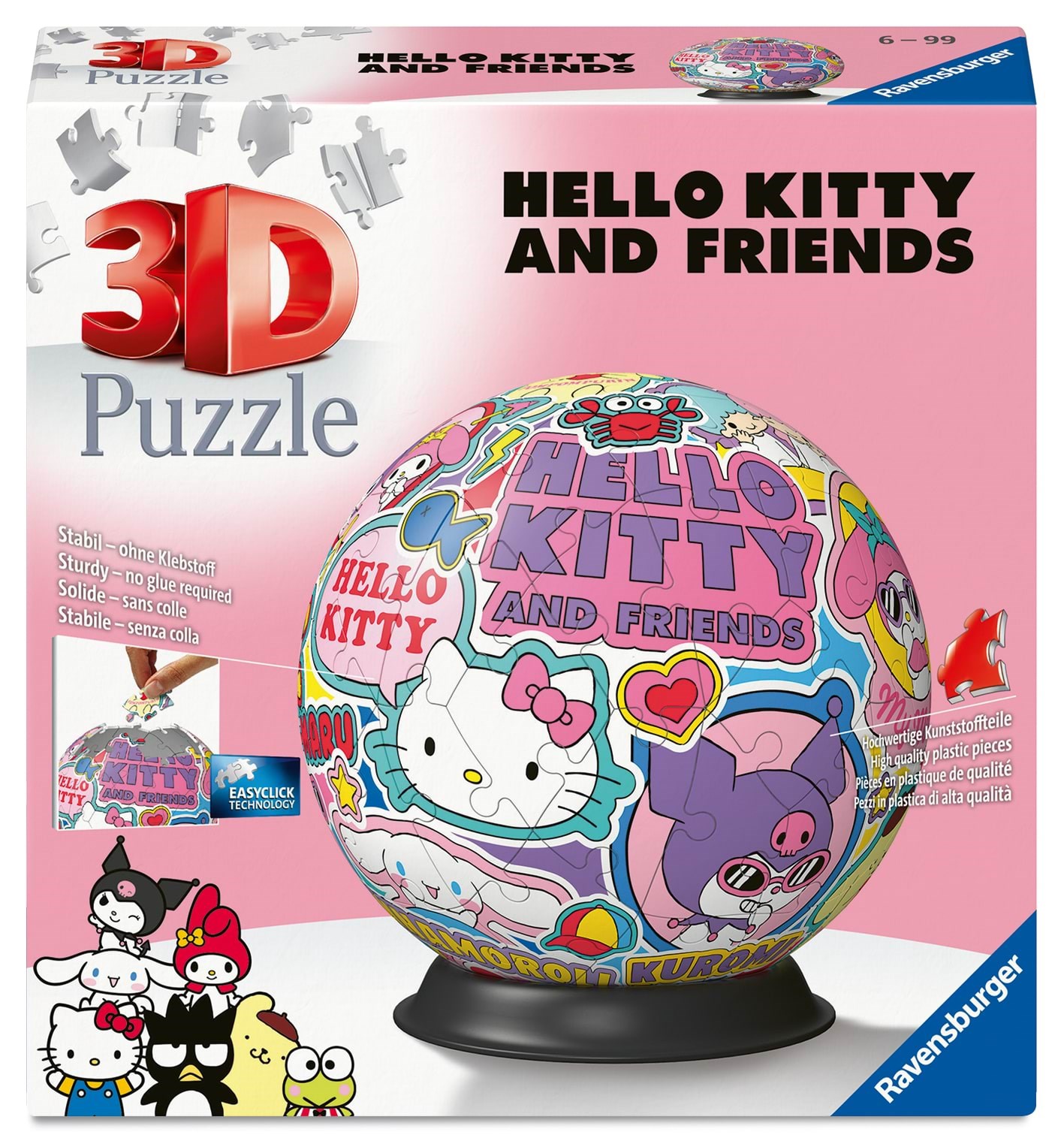 Ravensburger Puzzle-ball Hello Kitty And Friends 3D Puzzle 10311630