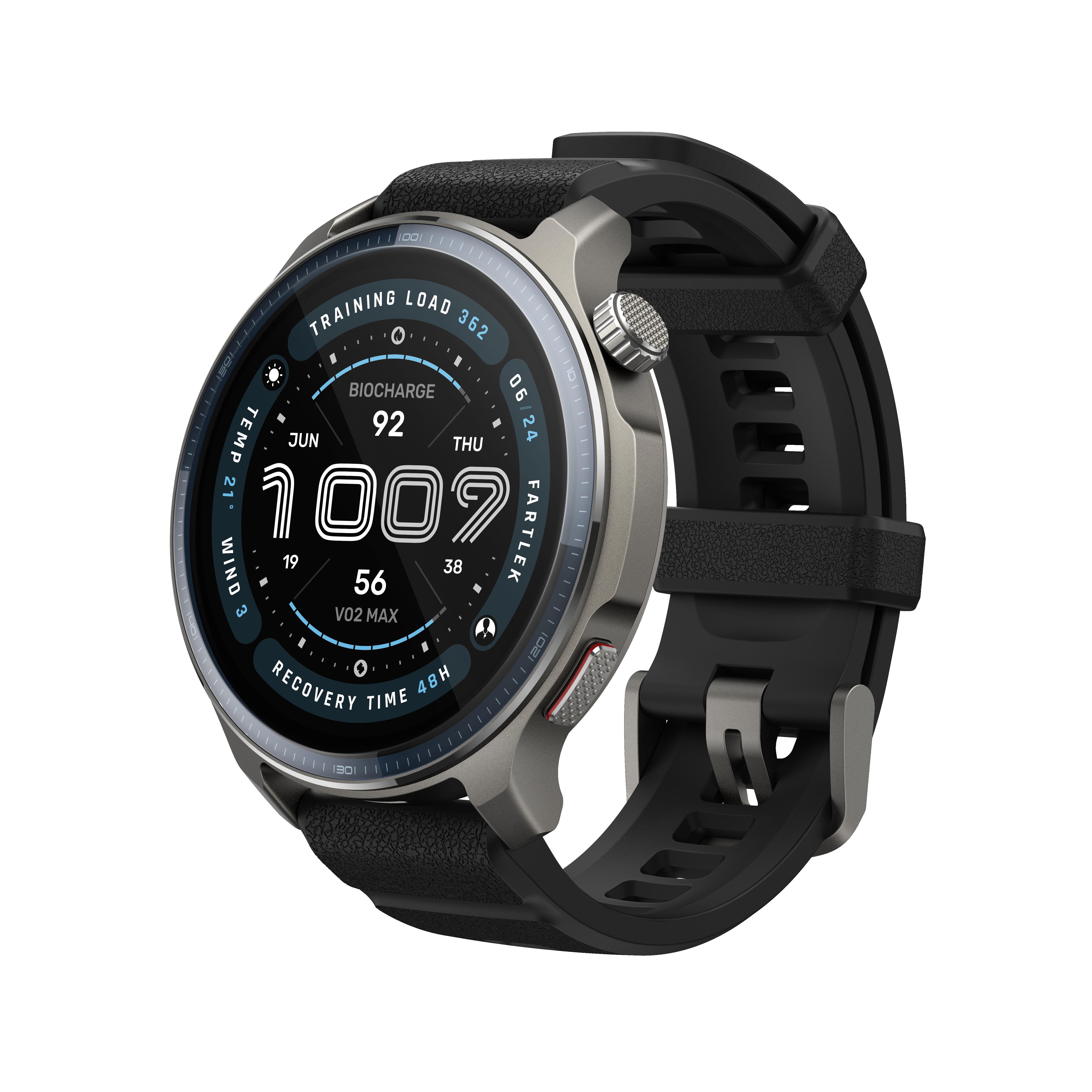 Amazfit Balance 2 - Black - Smartwatches Pulsuhren Sportuhren Schrittzaehler