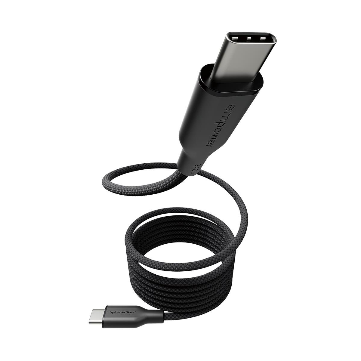 Empower by Panzerglass Magnetic 240w Usb-c to Usb-c Cable | Usb 2.0 | 1.5M | Space Black - Usb Kabel Schwarz Em68208