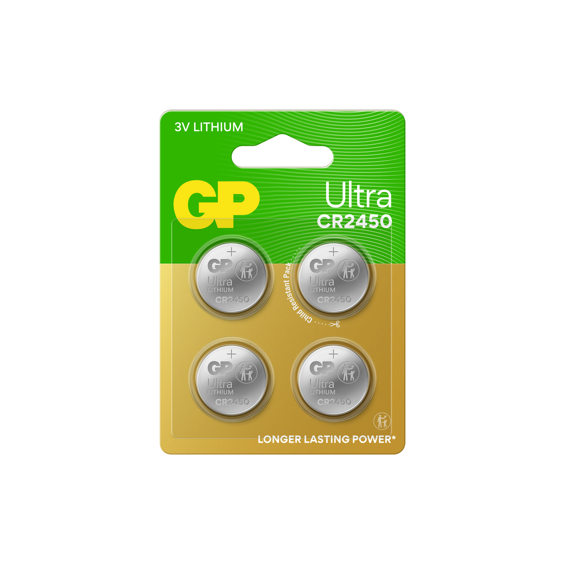 GP Ultra Lithium Coin Cell Cr2450, 4-pack - Batterien Und Akkus