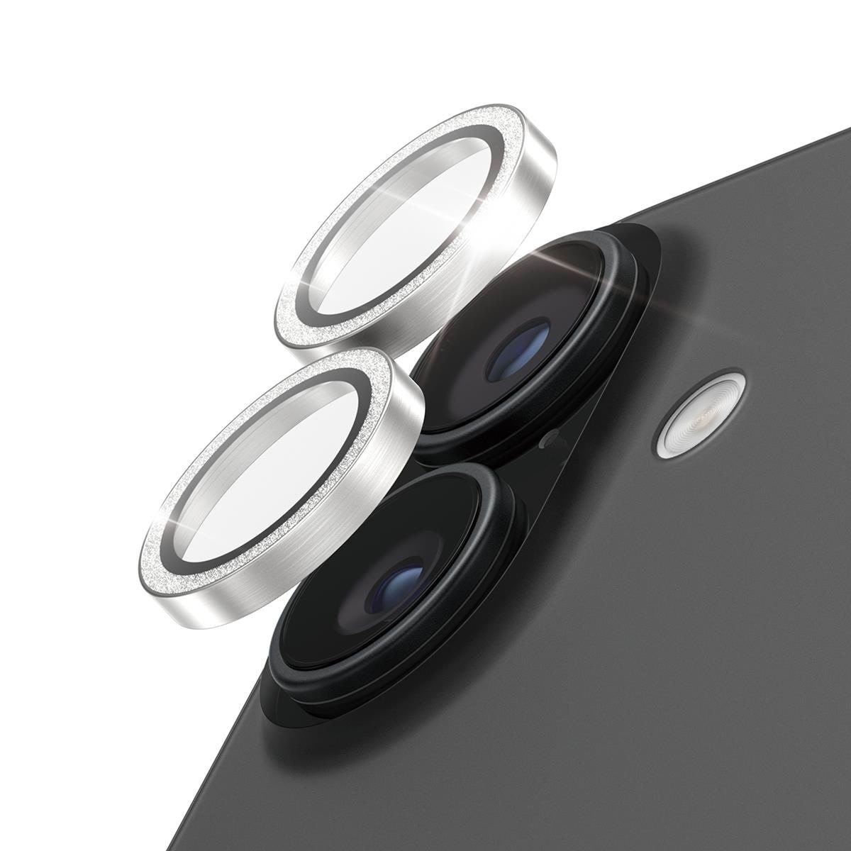 Panzerglass Hoops Glitter Silver Camera Lens Protector Iphone 17 | Iphone 16 | 16 Plus - Handys Schutzfolie