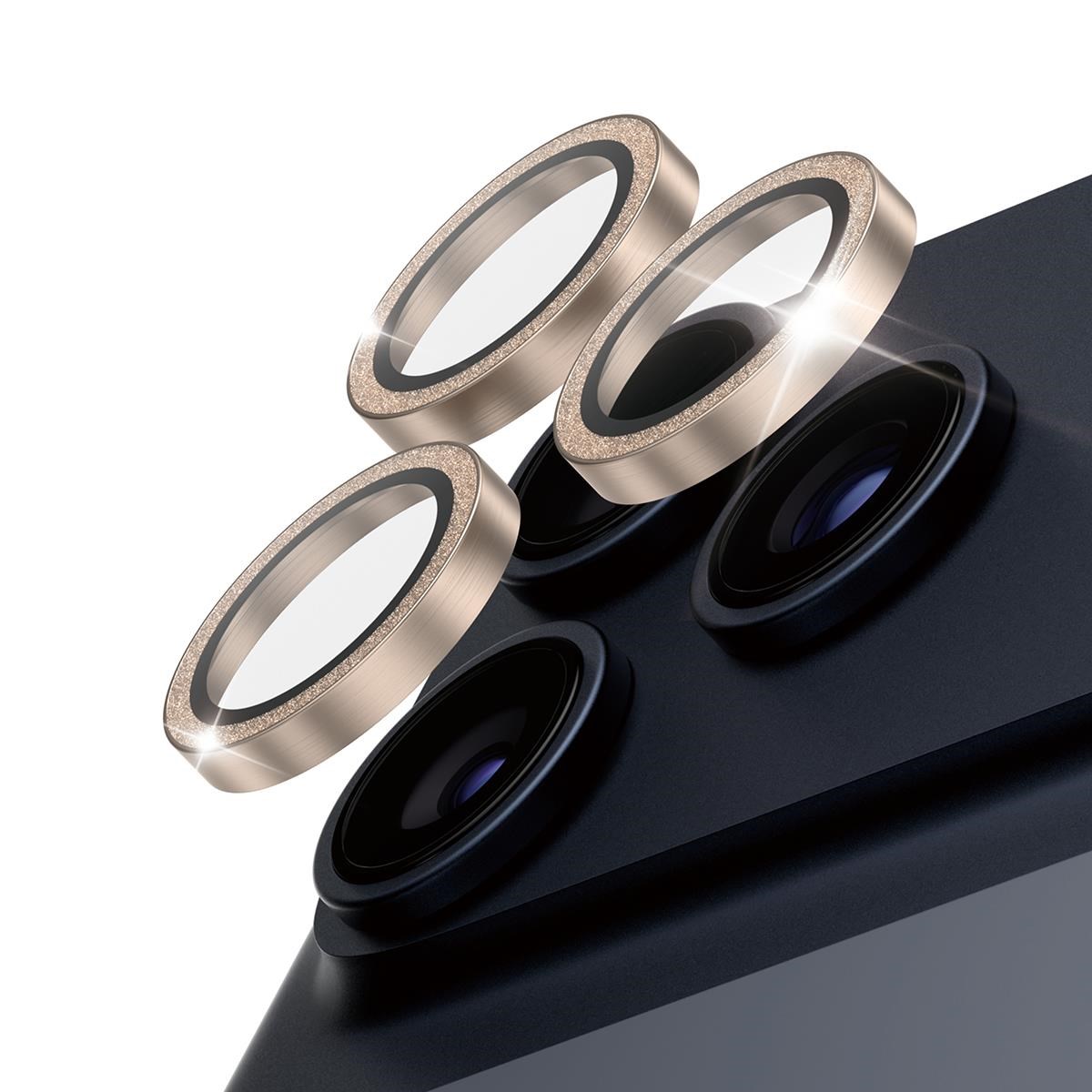 Panzerglass Hoops Glitter Gold Camera Lens Protector Iphone 17 Pro | Iphone 17 Pro Max | Iphone 16 Pro | 16 Pro Max - Handys Schutzfolie Pg38210