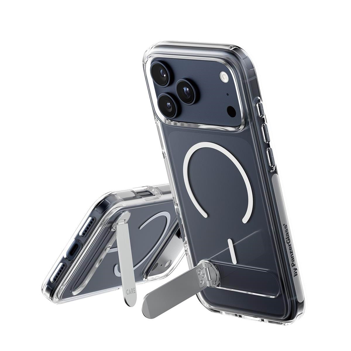 Care by Panzerglass Feature Case Transparent w. Kickstand & Magsafe Iphone 17 Pro Max - Handys Cover Cases Cr63528