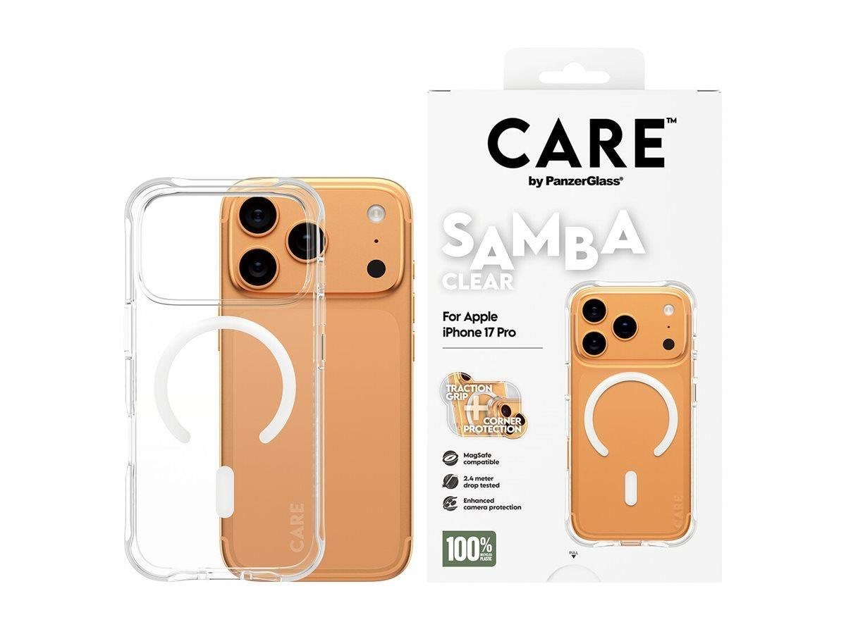 Care by Panzerglass Fashionable Case Samba Transparent w. White Magsafe Iphone 17 Pro - Handys Cover Cases