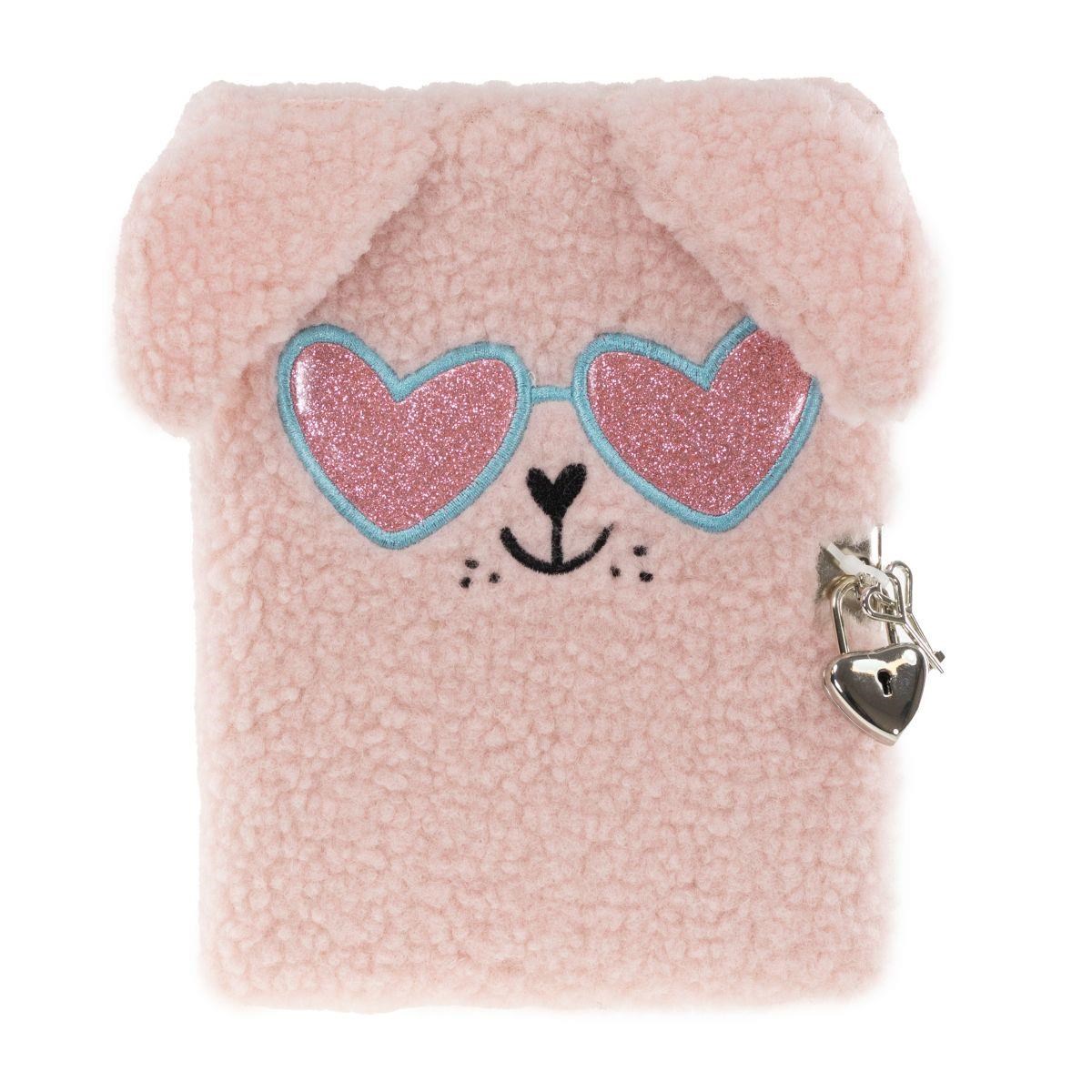 Tinka Diary Plush Dog Rosa M/glasses - Schul Zubehoer 8-802177