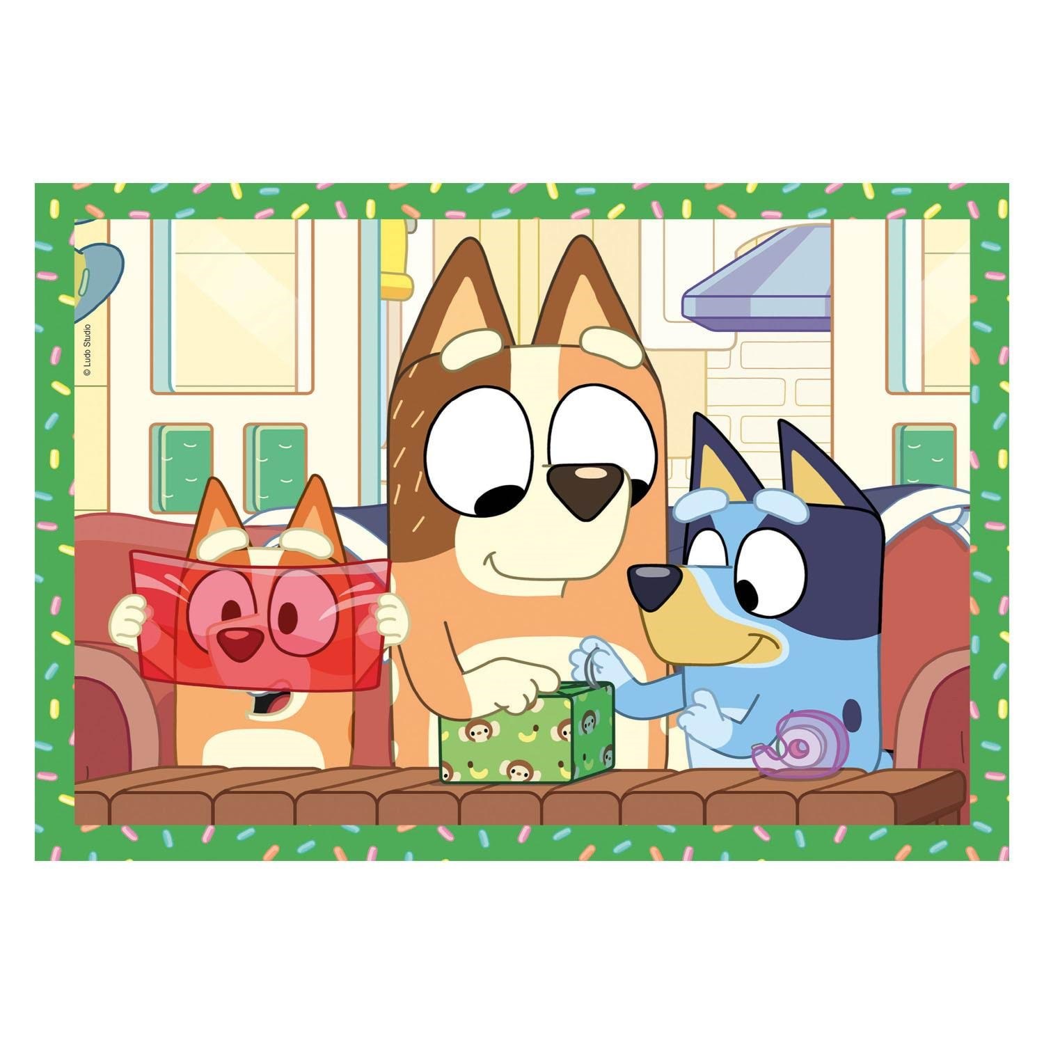 Clementoni Jigsaw Puzzle 4in1 Bluey 2D Puzzles 21530