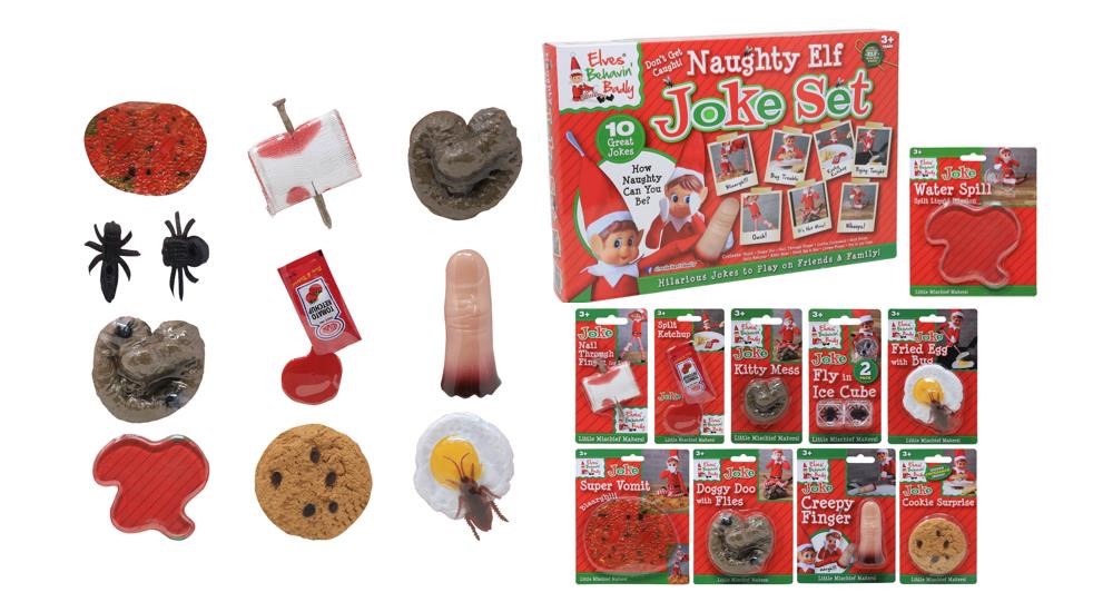 Elves Behavin' Badley Naughty Elf Box of 10 Jokes - Kreativ Spiele 600309