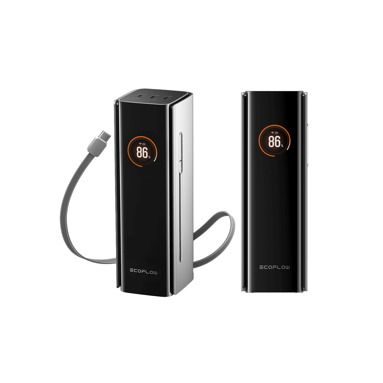 Ecoflow Rapid Pro 27k - 300w - Integriertes 140w Usb-c-kabel - 27650 Mah - Powerbank Akku Silber Ef-rapidpro27k-eu