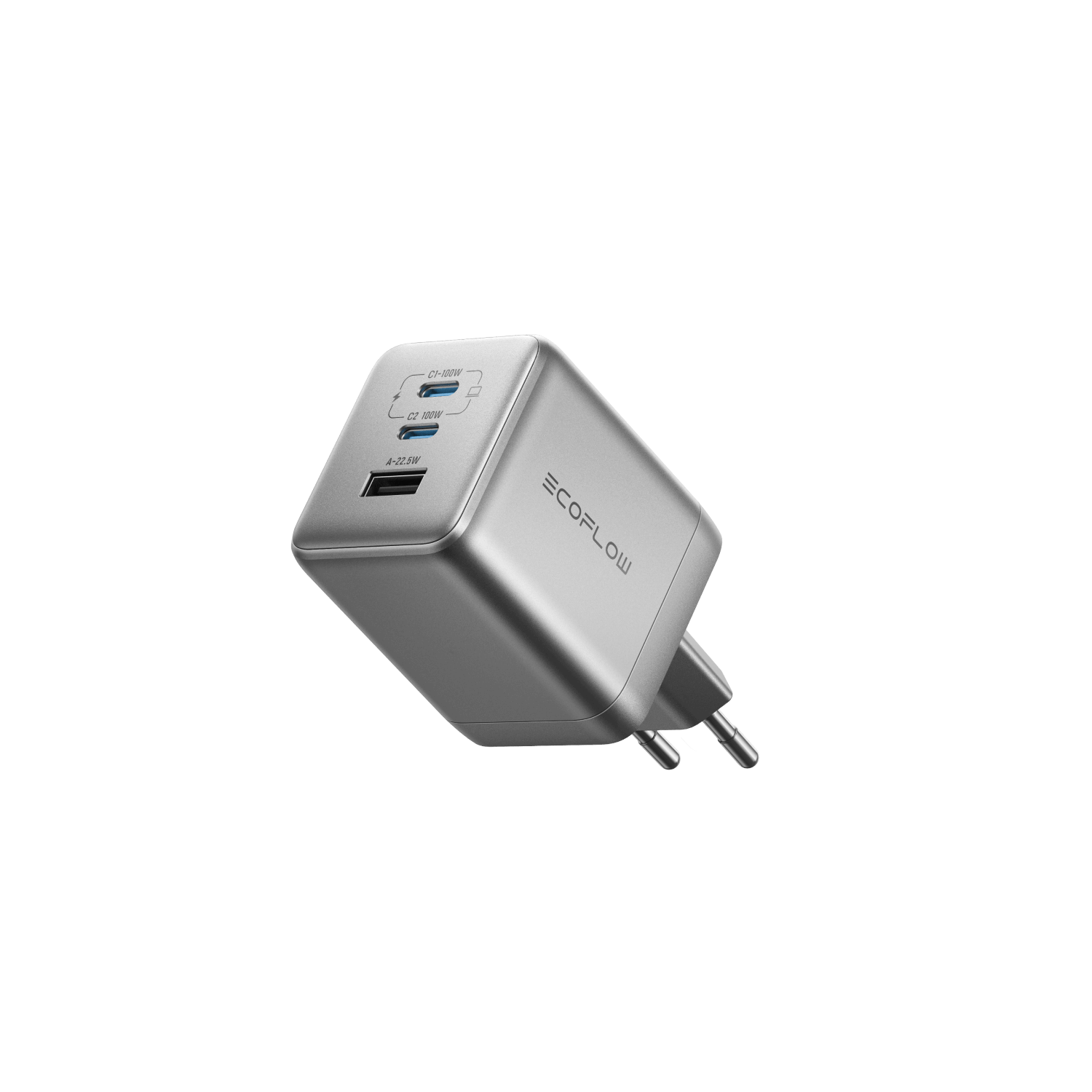 Ecoflow Rapid Pro 100w - Gan Fast Charger (Usb-a + 2x Usb-c) - Handys Adapter Und Ladegeraete Efa-100w-gan-charger