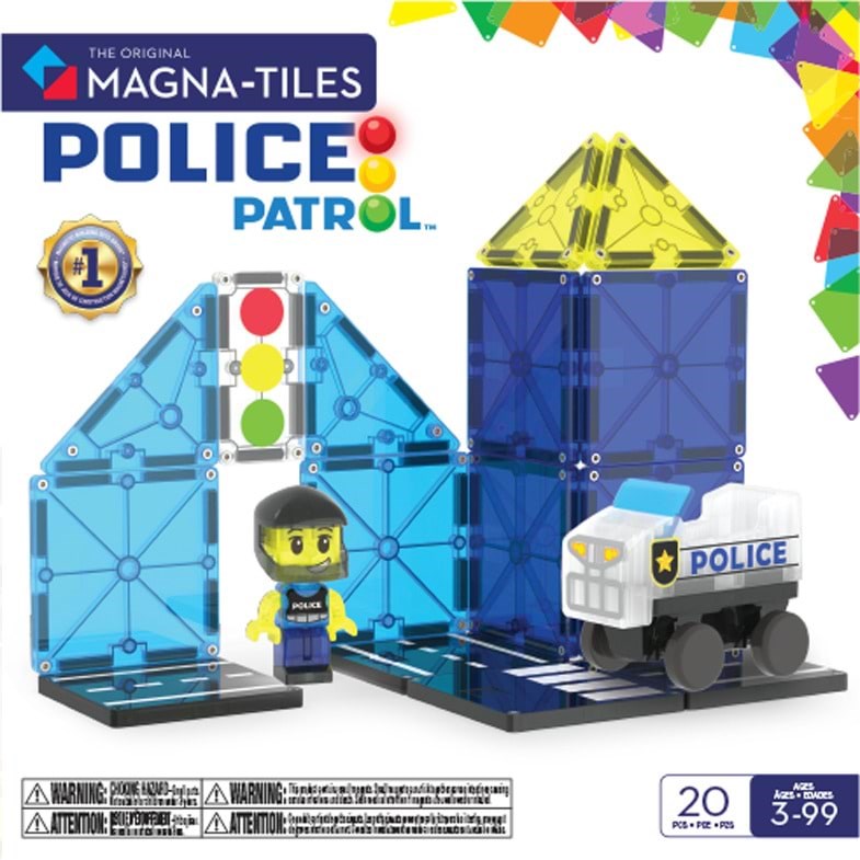 Magna-tiles Police Patrol 20 Pcs - Bausets 90353