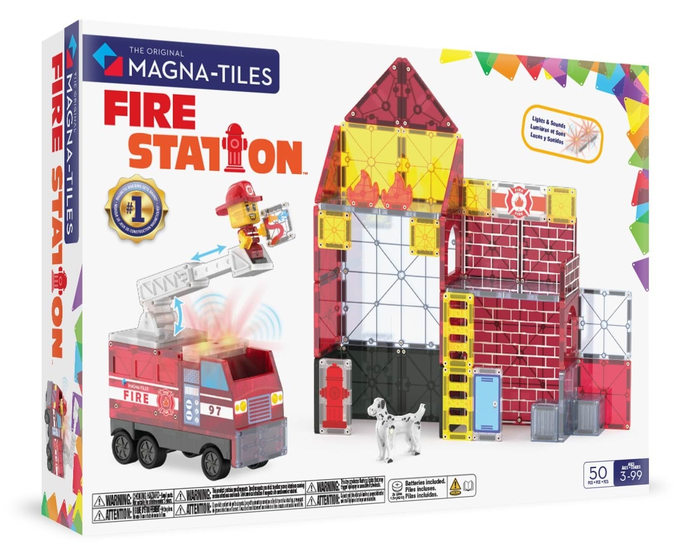 Magna-tiles Fire Station - Bausets
