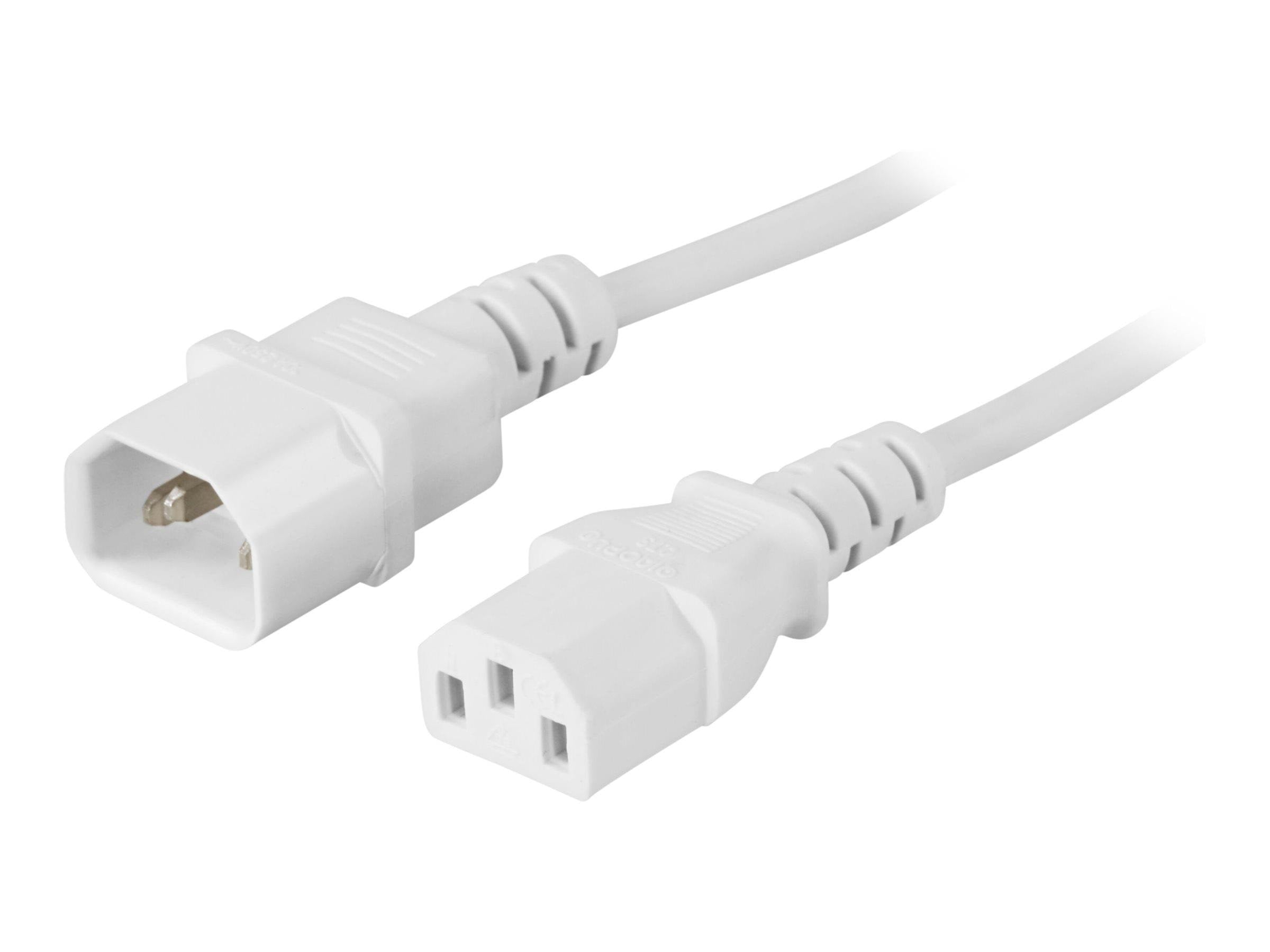 Deltaco - Power Cable - Iec 60320 C14 to Power Iec 60320 C13 - 3 m - Stromkabel Intern
