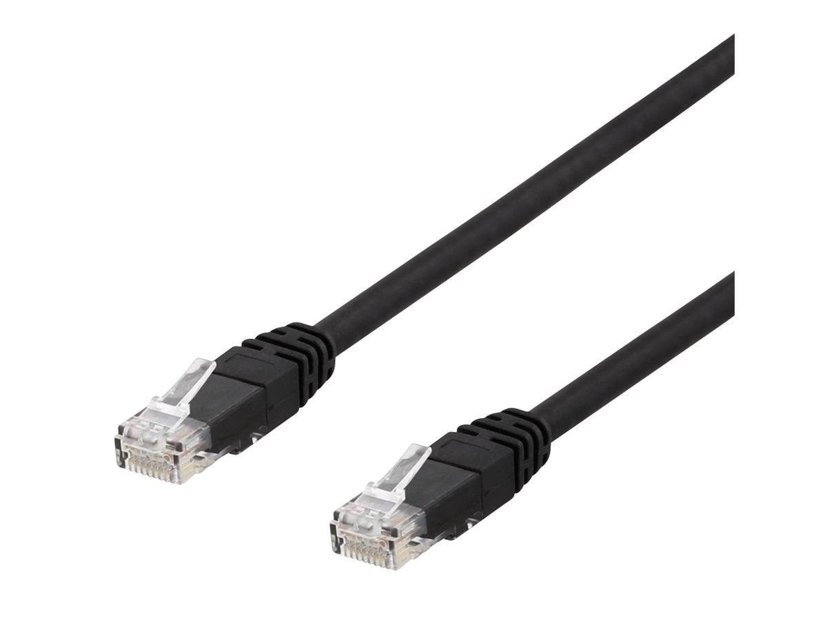 Deltaco Tp-65sau - Patch Cable - 5 m - Black - Schwarz - 5m - Netzwerk Kabel