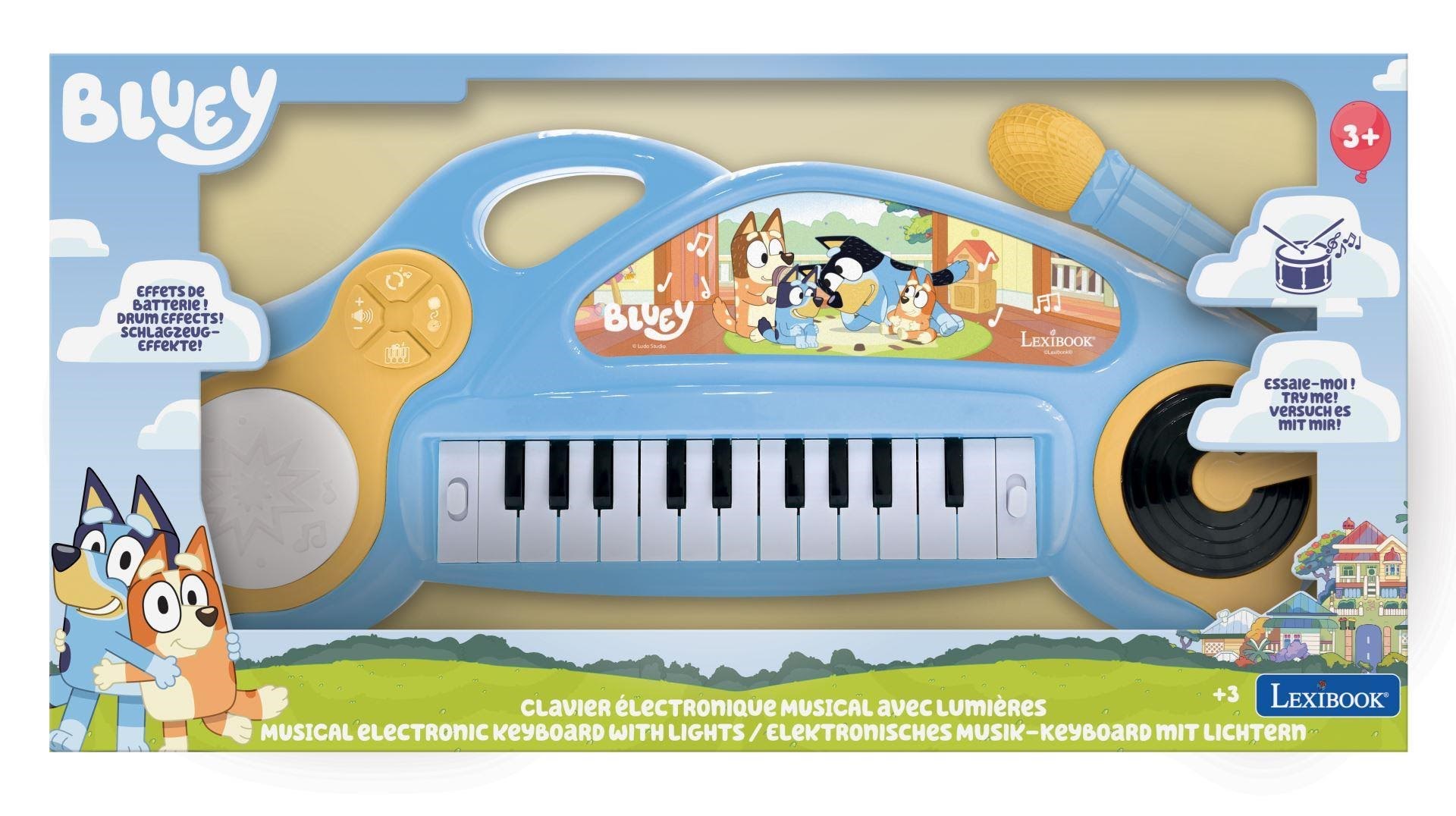 Bluey Fun Electronic Keyboard With Light - Musik