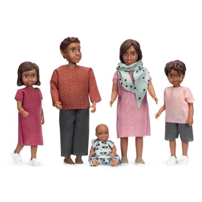 Lundby Nikki Familie Mor Far 2 Børn 1 Baby - Dolls Accessories 18238