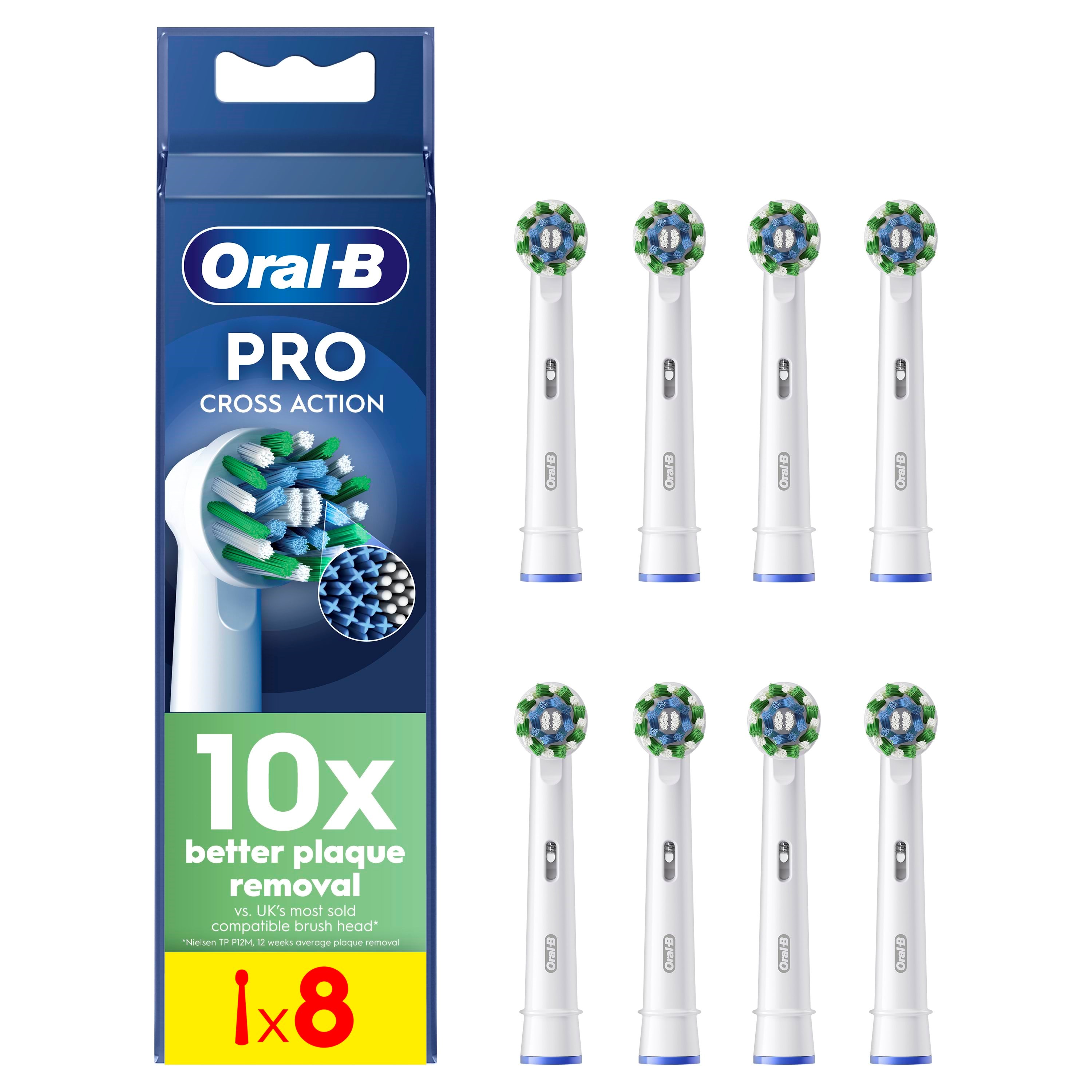 Oral-b Bürstenköpfe Cross Action 8 Pcs - Elektrische Zahnbuersten