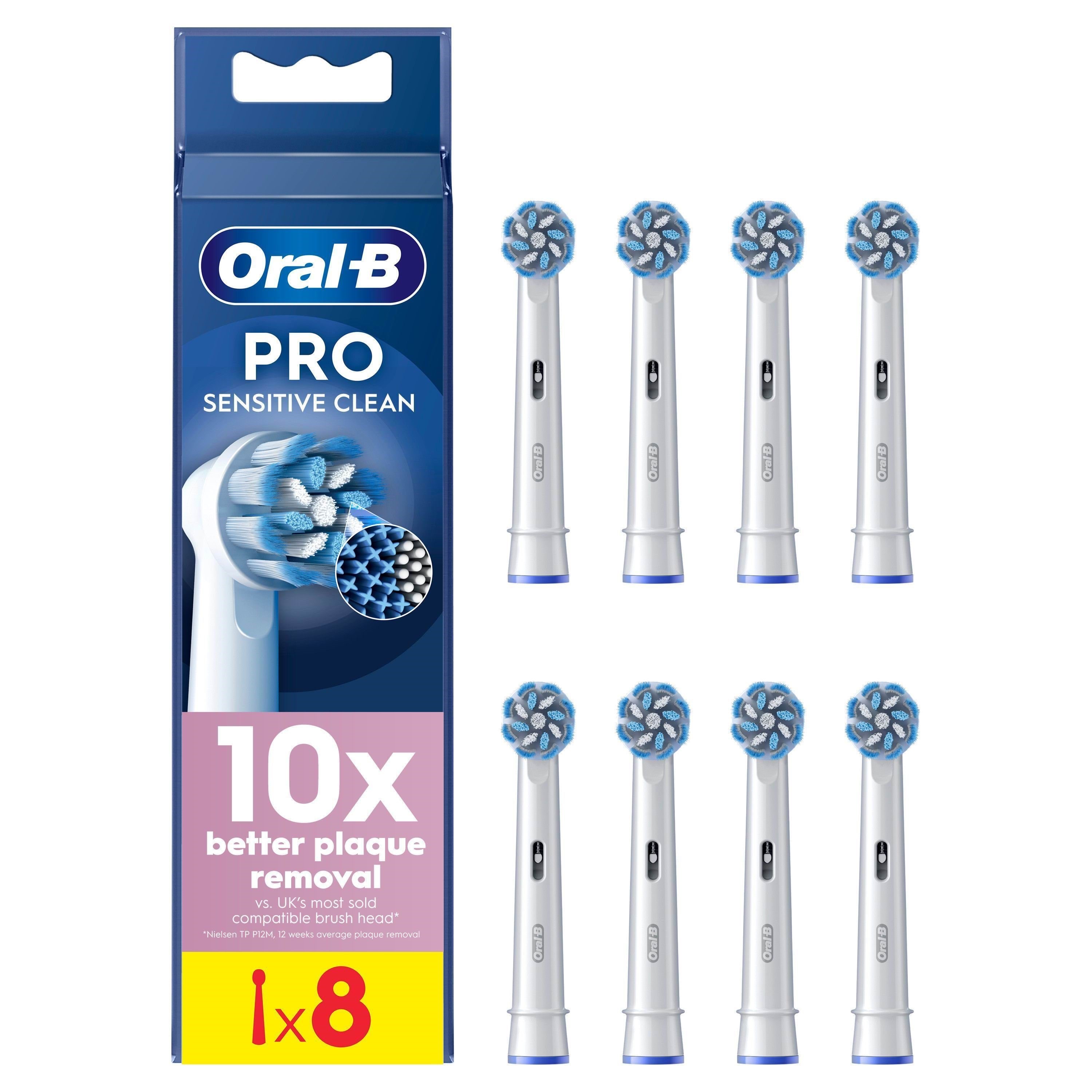 Oral-b Bürstenköpfe Sensitive Clean & Care 8 Pcs - Elektrische Zahnbuersten 8006540892206