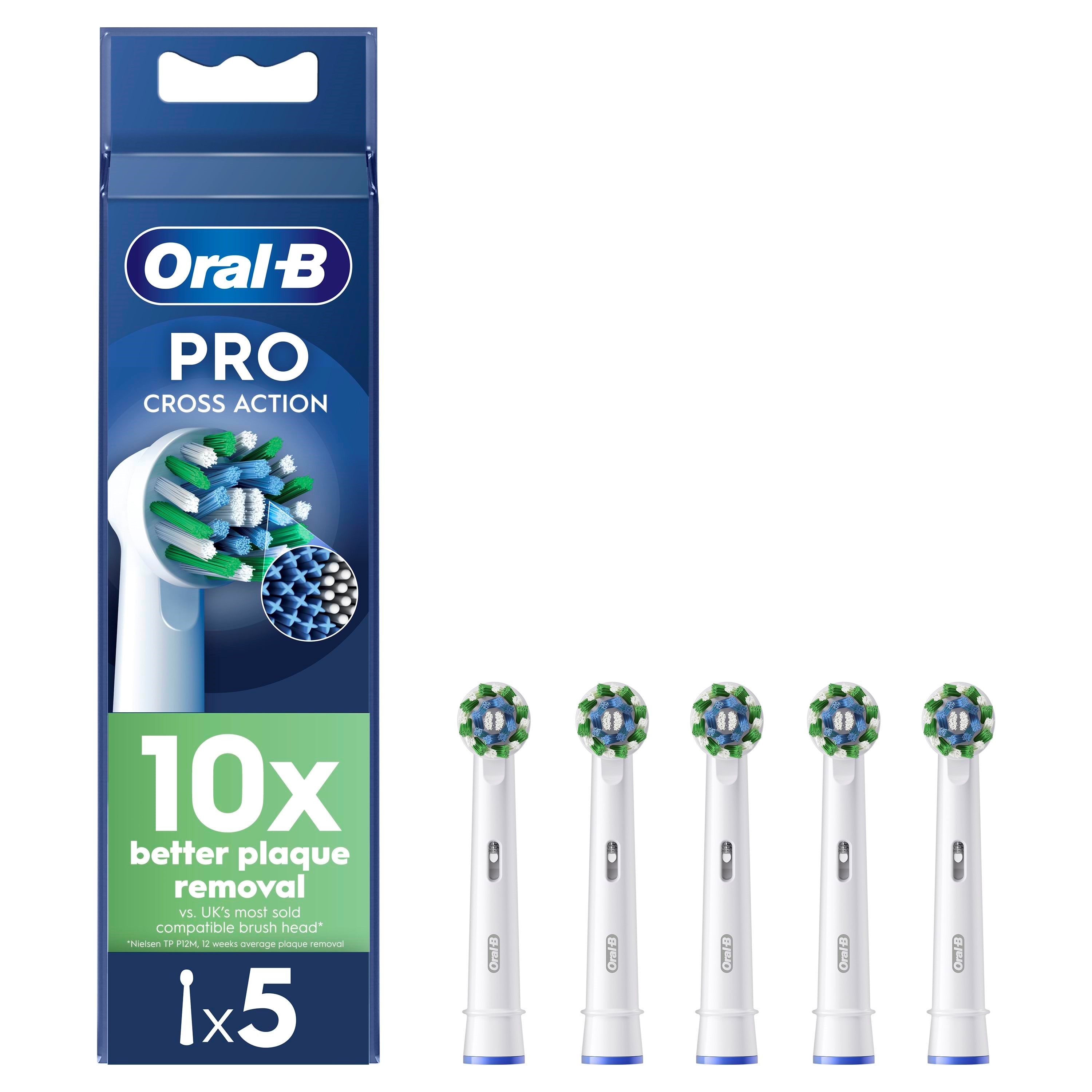 Oral-b Bürstenköpfe Cross Action 5 Pcs - Elektrische Zahnbuersten 8006540892930