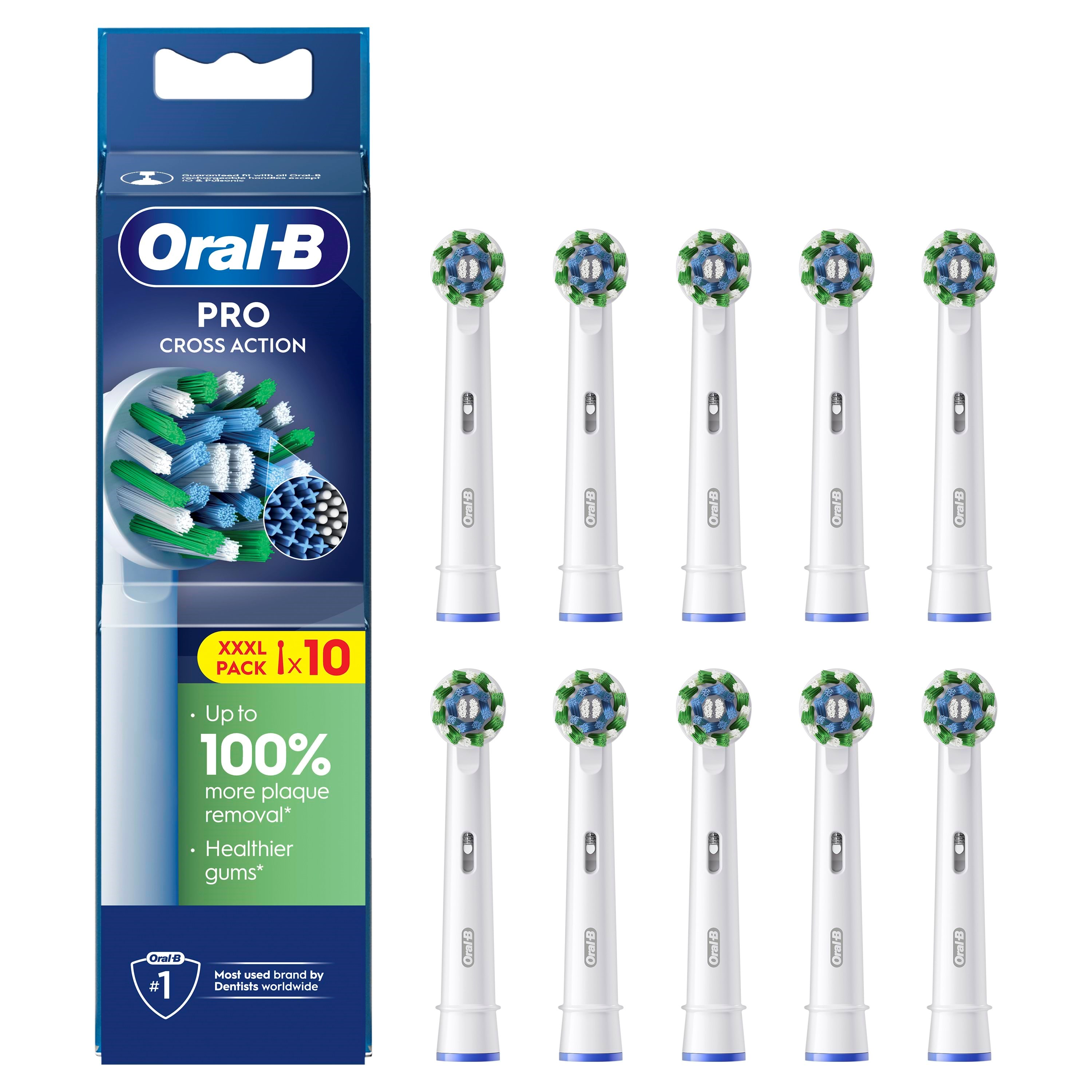 Oral-b Bürstenköpfe Cross Action 10 Pcs - Elektrische Zahnbuersten