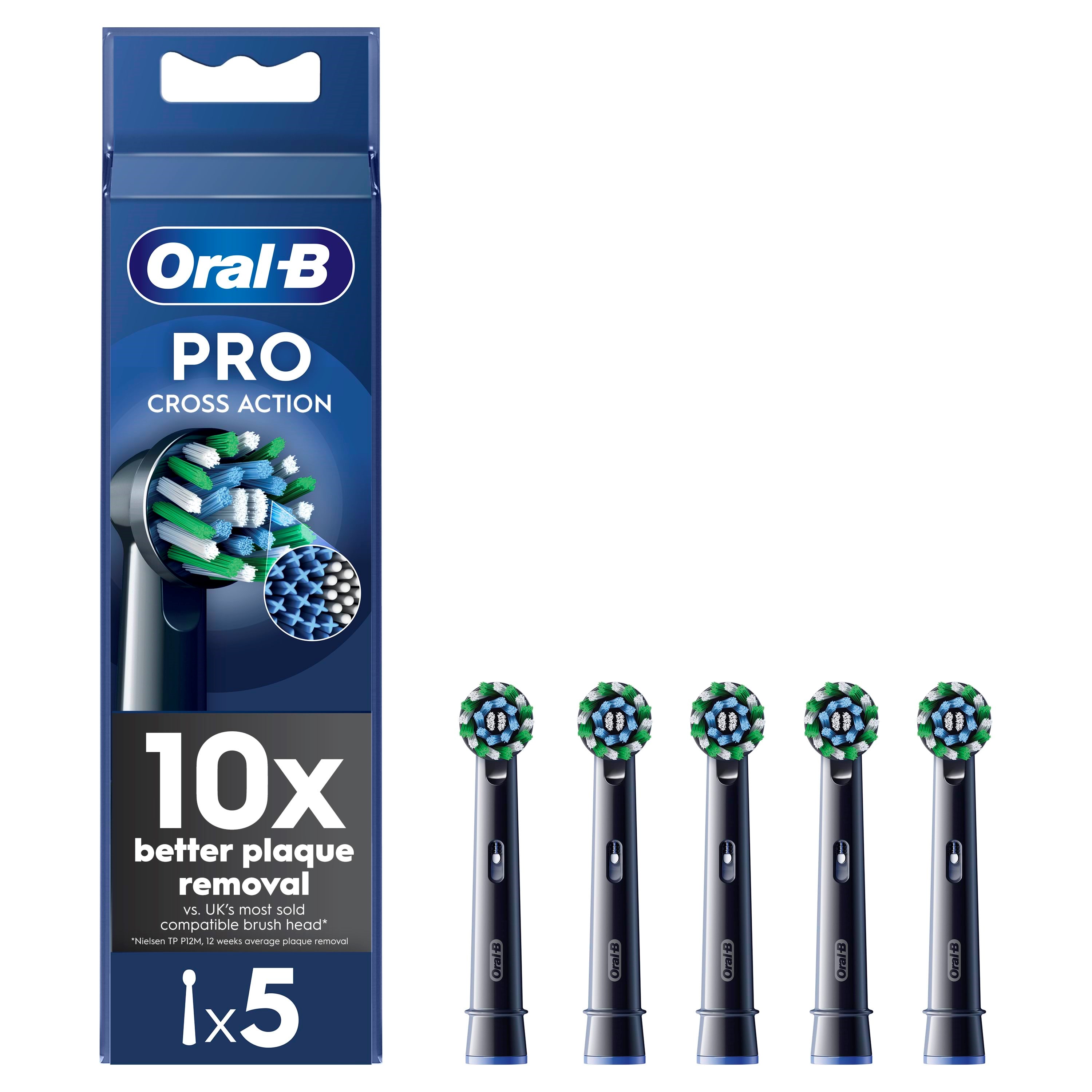 Oral-b Bürstenköpfe Cross Action Black 5 Pcs - Elektrische Zahnbuersten 8006540893432