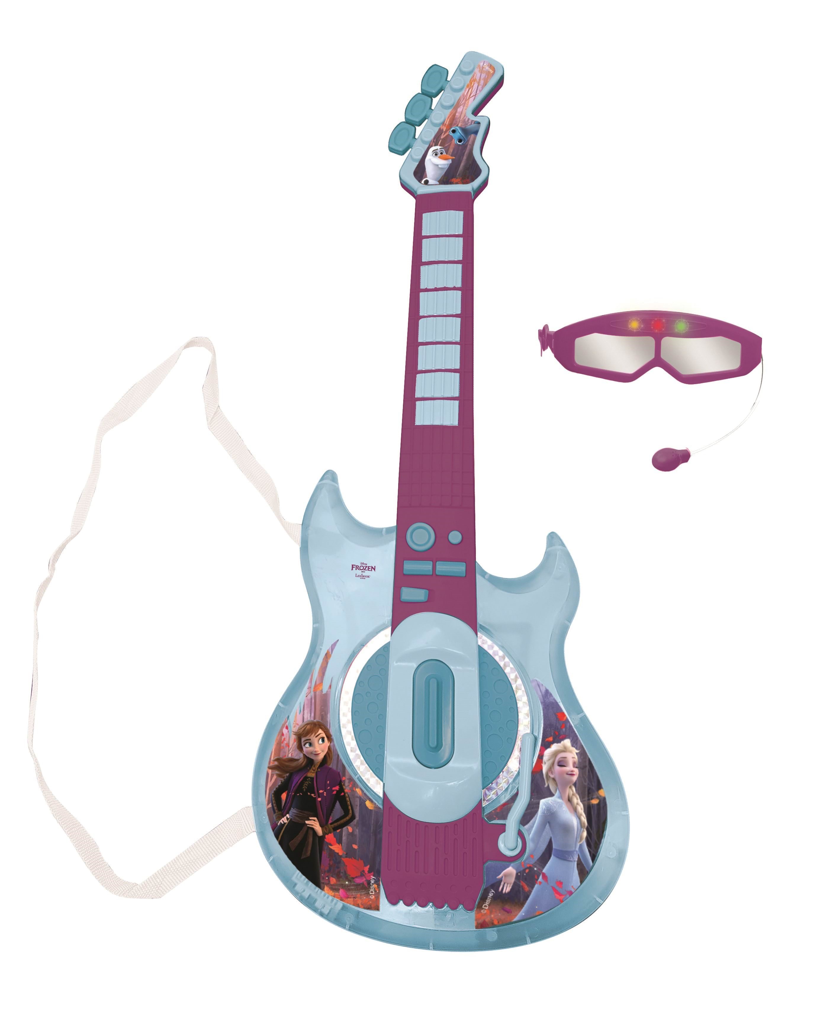 Frozen Electronic Lighting Guitar With Mic in Glas - Musik