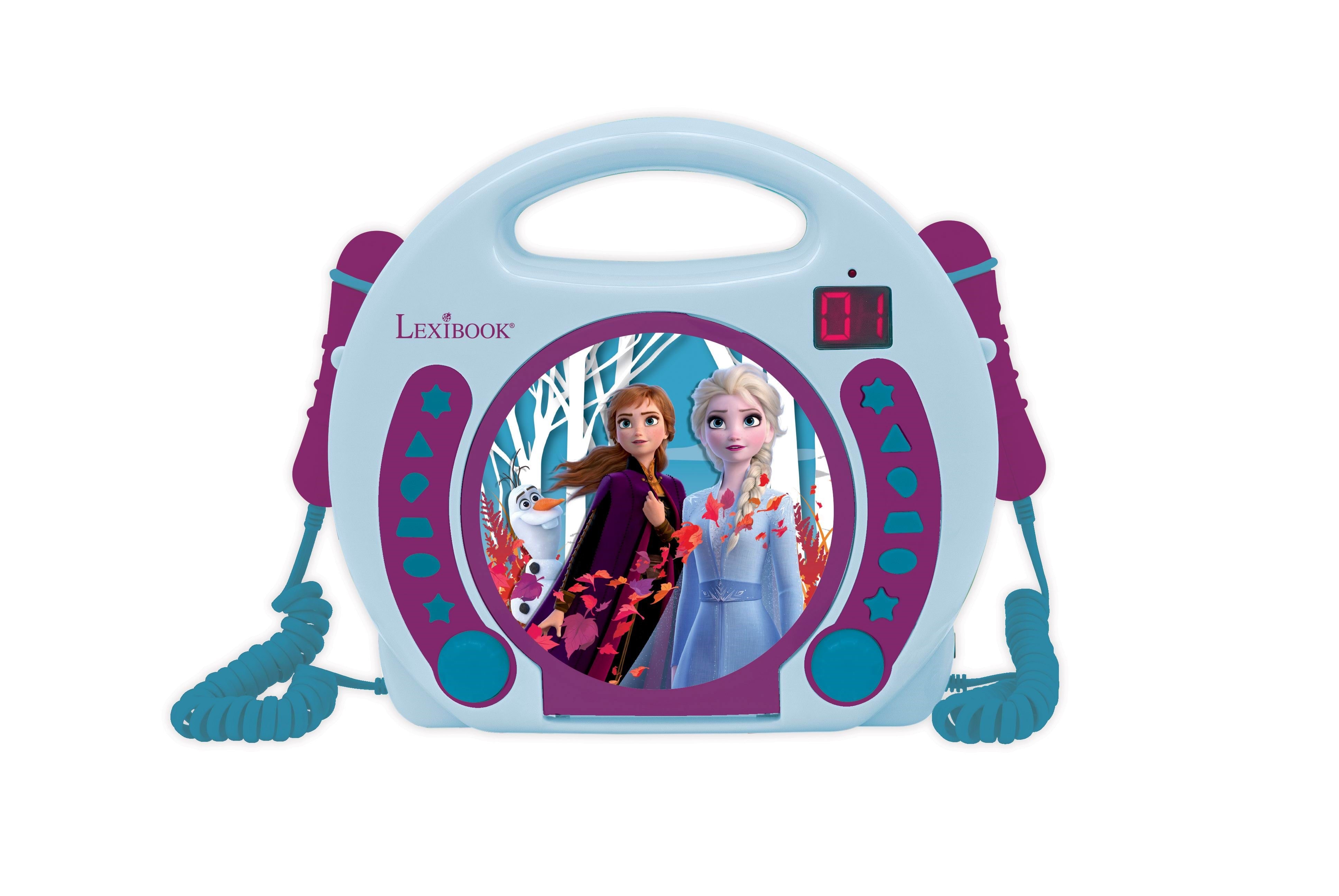 Frozen Portable CD Player With 2 Sing Along Microp - Musik