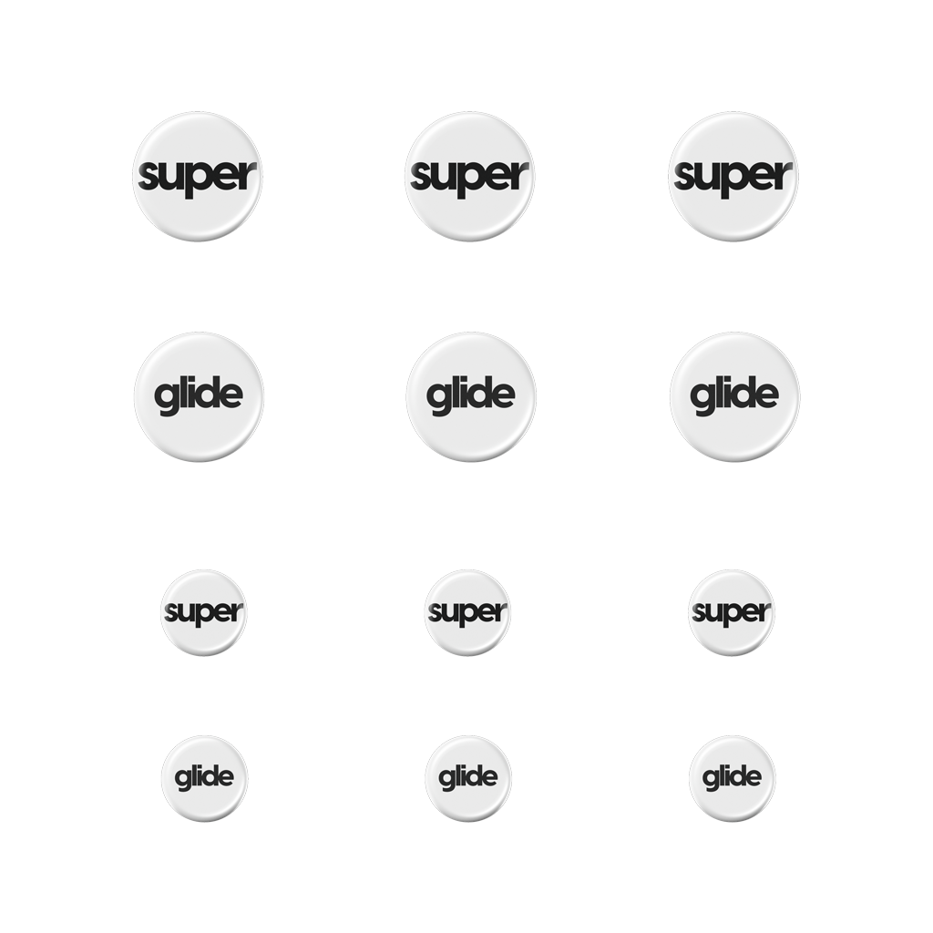 Pulsar Superglide (Type-c) Universal Dot 6mm + 9mm - Mauspads Zubehoer Weiß Unidotsgw2