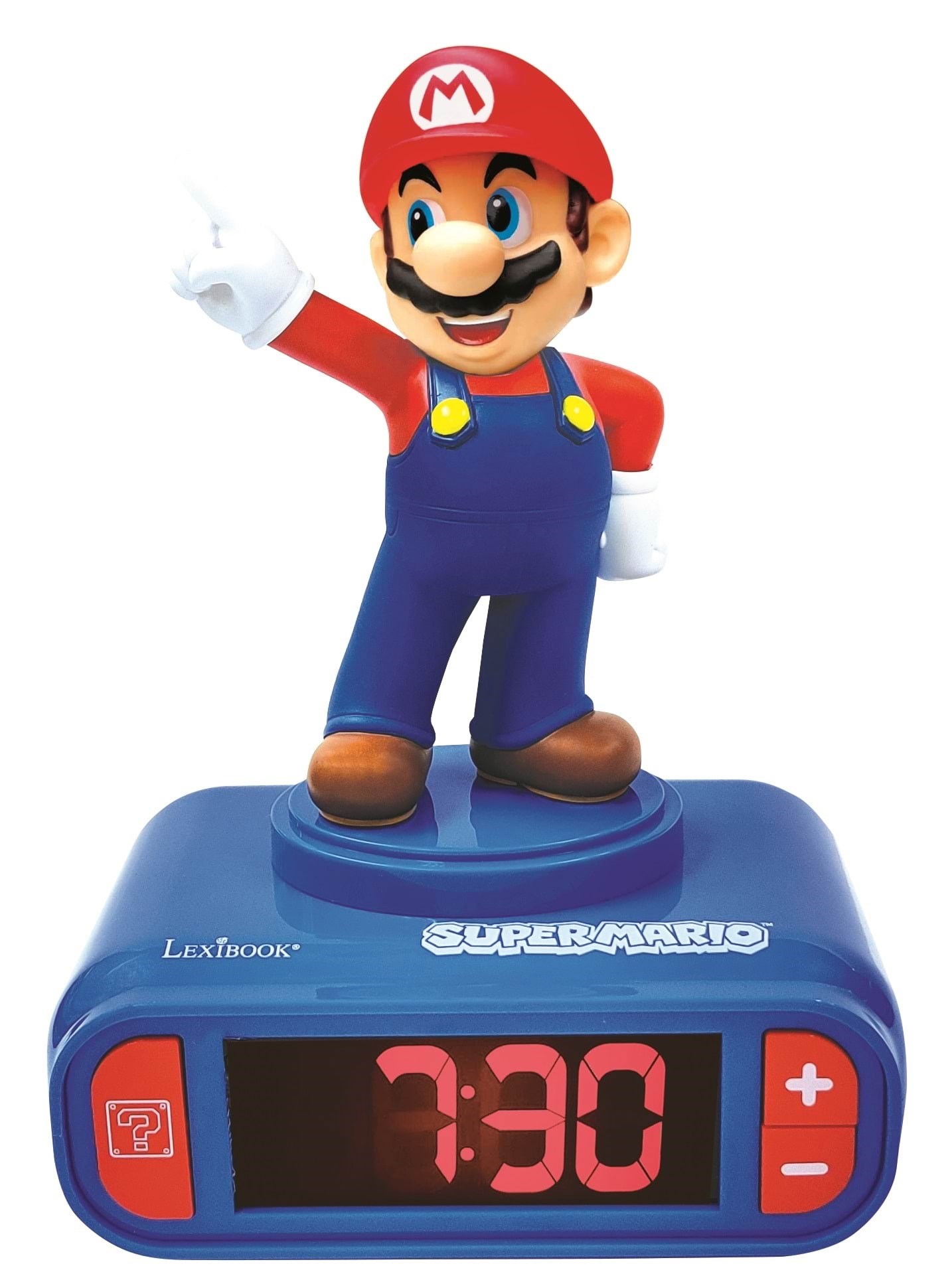 Mario Digital Alarm Clock With 3D Super Figure Lights And Sounds - Musik