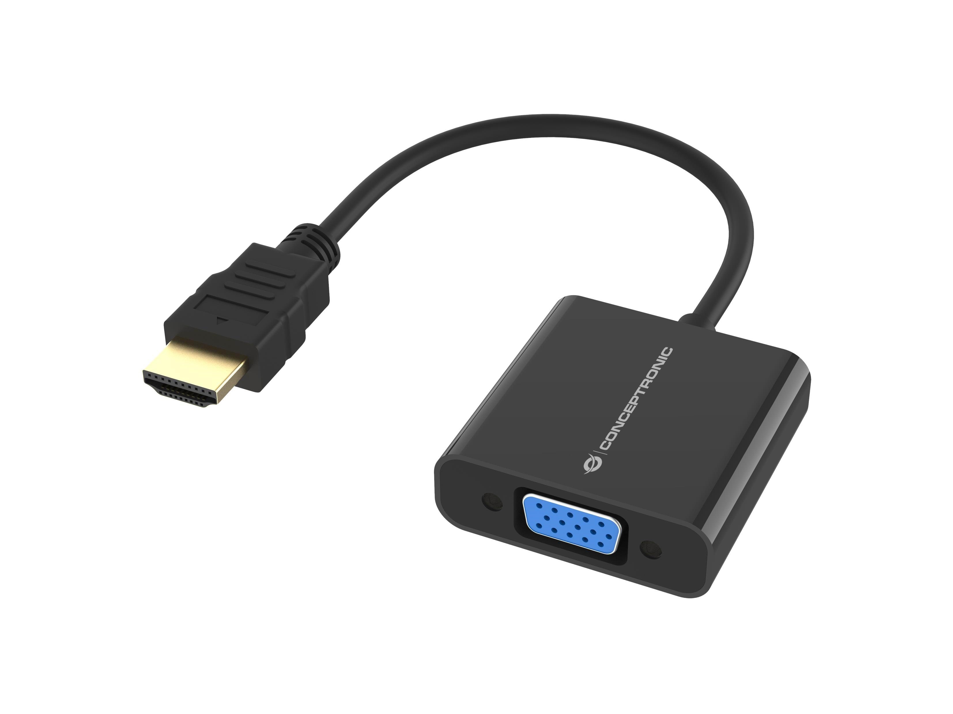Hdmi -> Vga Adapter - Display Kabel Schwarz Abby20b