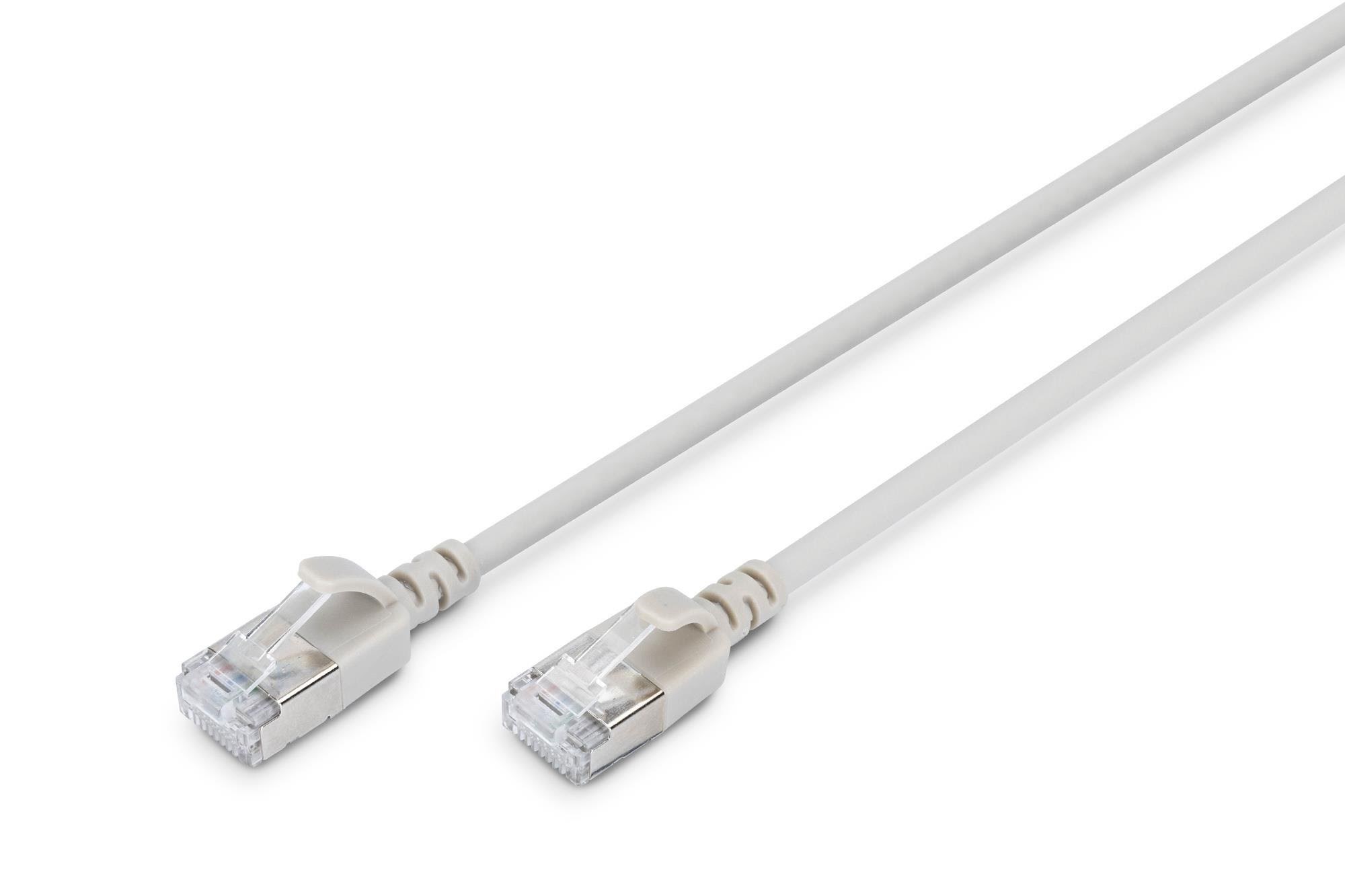 Digitus Cat 6A F-ftp Slim Patch Cord - 5m - Grau - 5m - Netzwerk Kabel