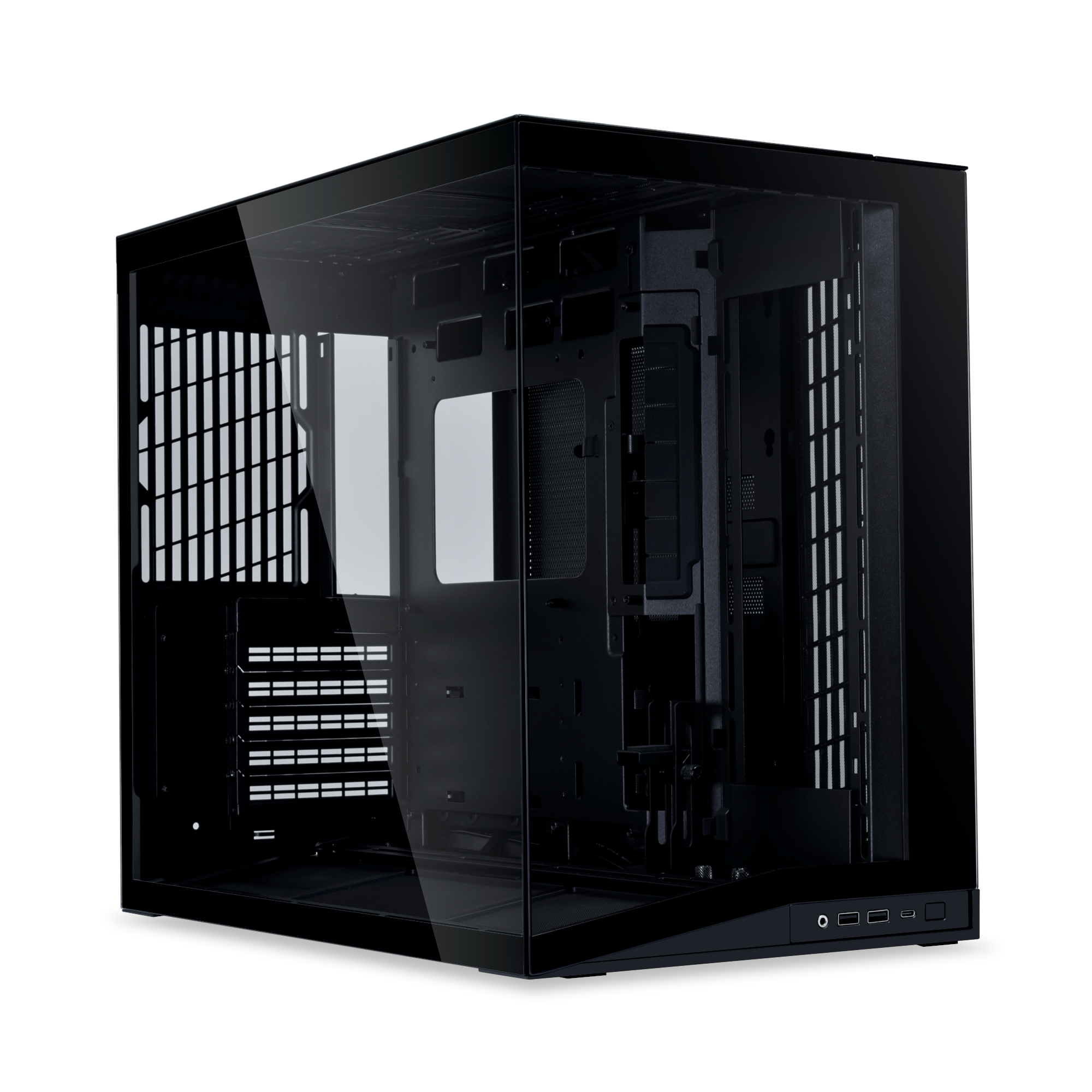 Lian Li O11d Mini V2 Black - Gehäuse - Miditower - Schwarz - Gehaeuse G99.O11dmiv2x.00