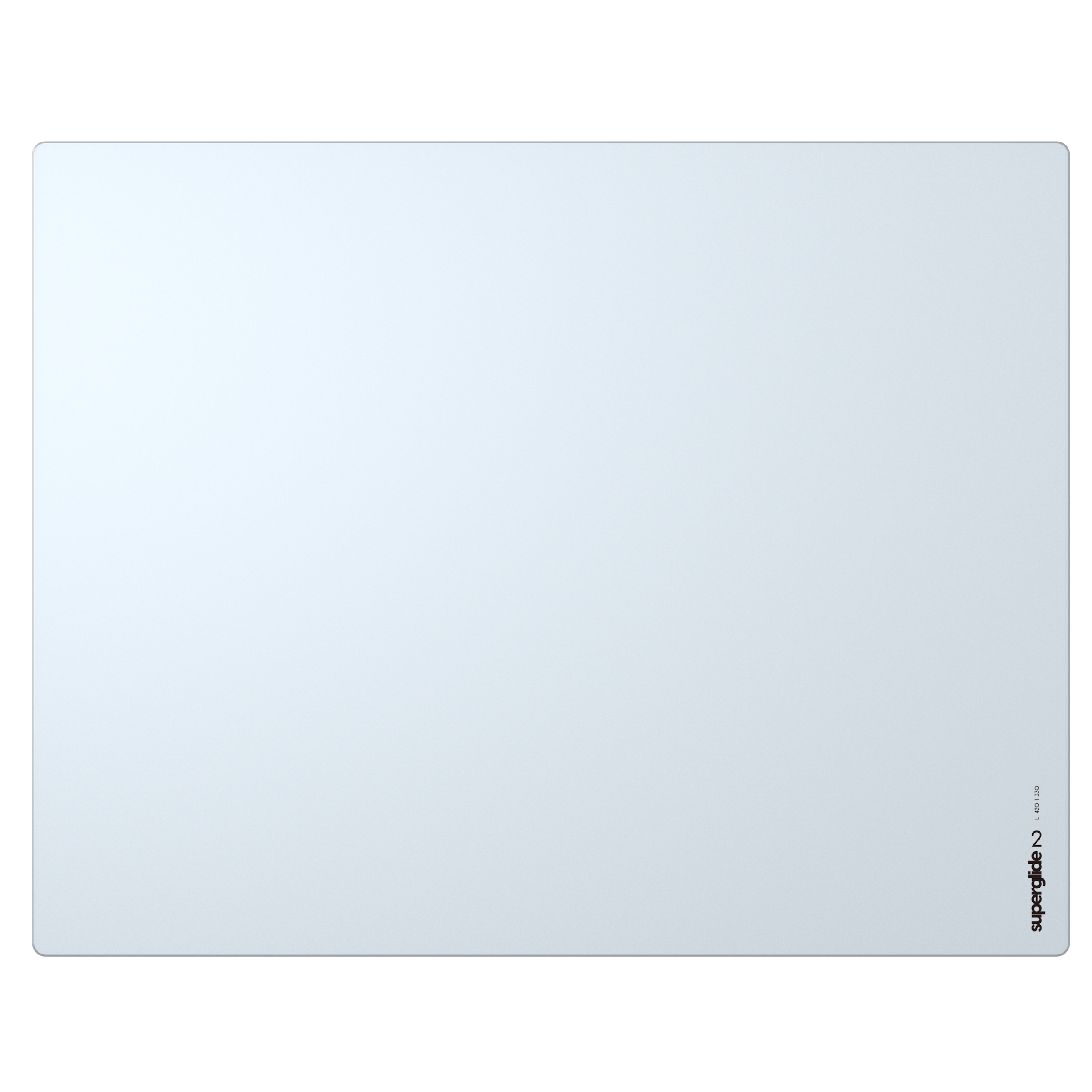 Pulsar Superglide Glas-mauspad V2 - Large - Weiß - Mauspads Zubehoer Sgplw2