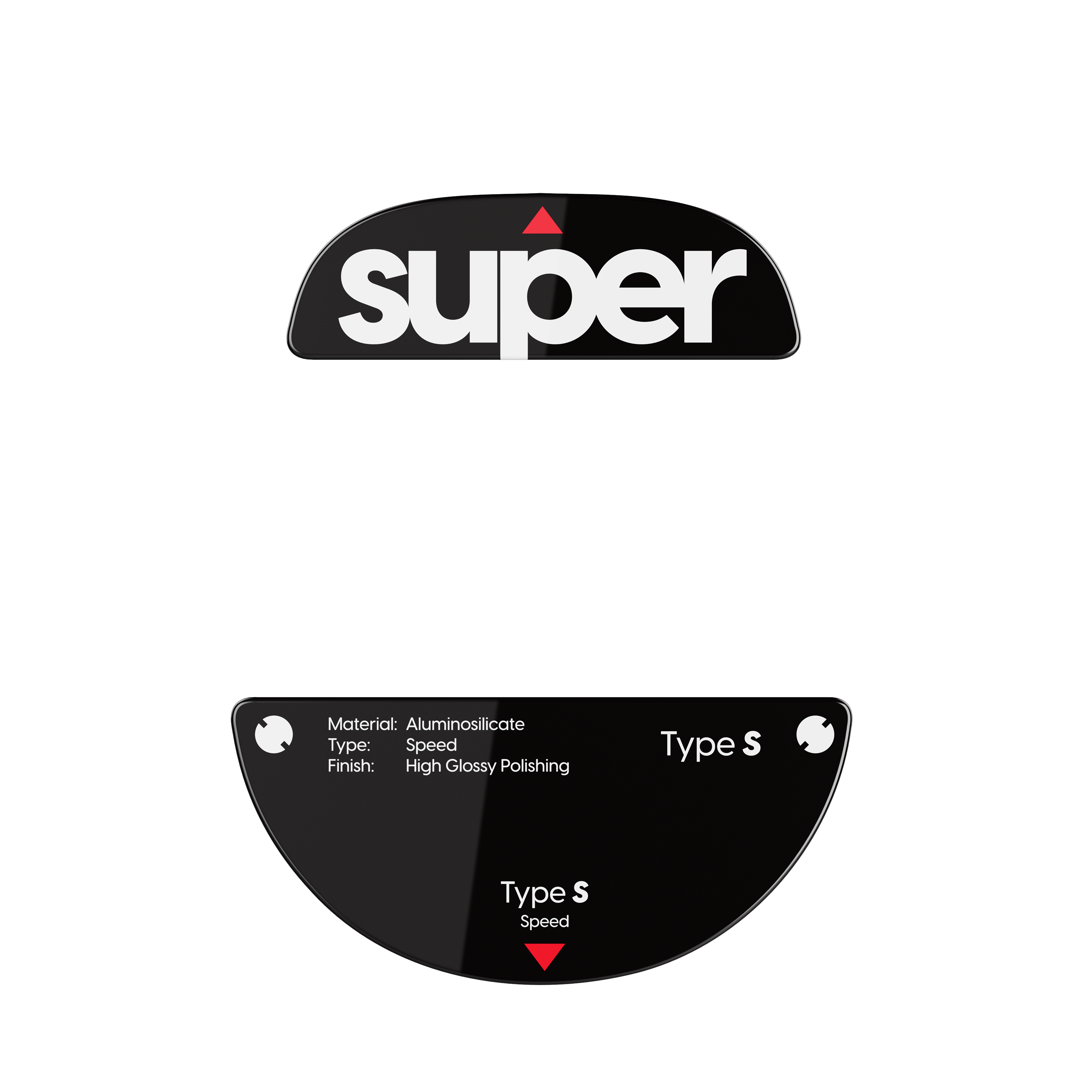 Pulsar Superglide Type-s For Tenz Signature - Mauspads Zubehoer Schwarz Ptzsgsb