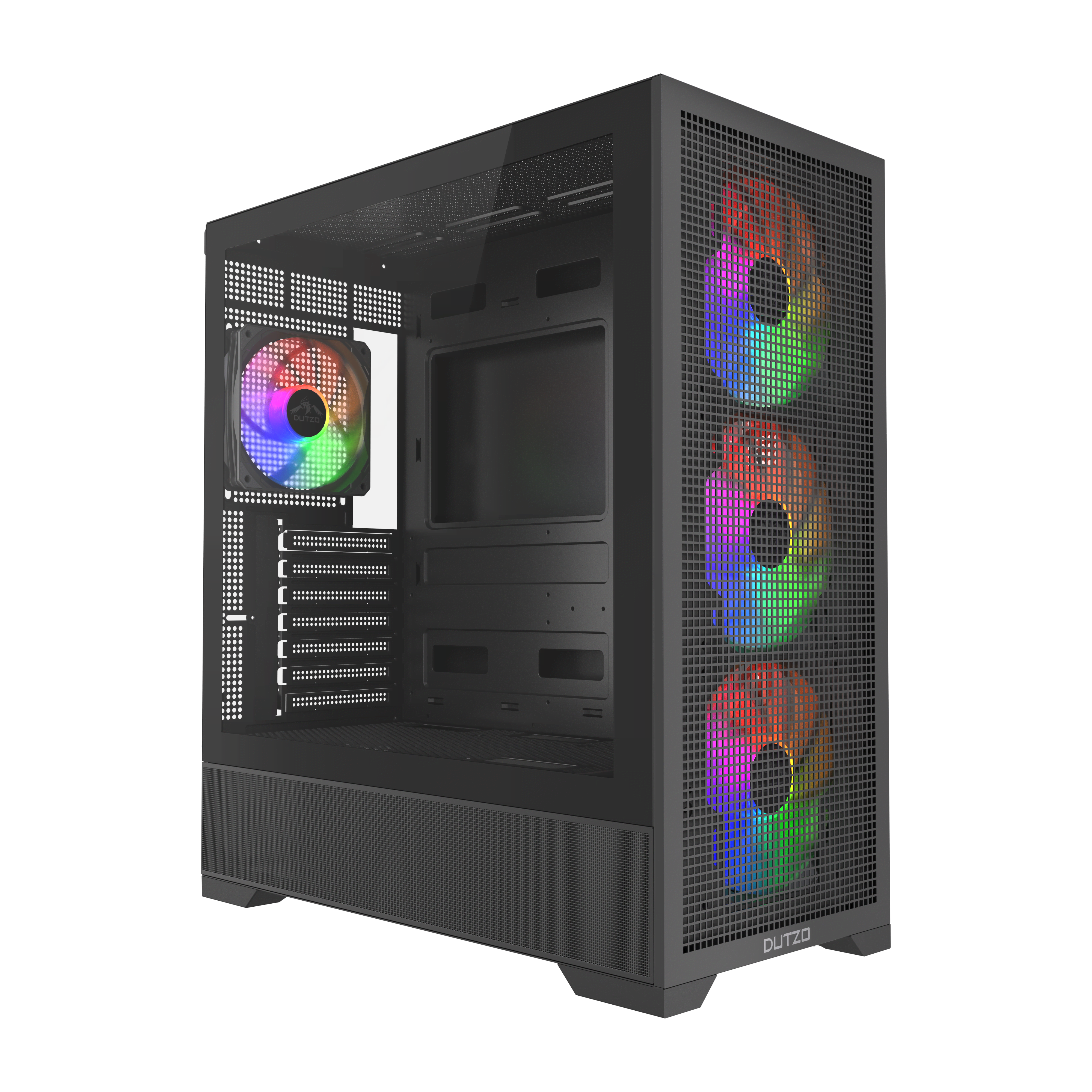 Dutzo C740 Airflow Argb - Gehäuse - Miditower - Schwarz - Gehaeuse