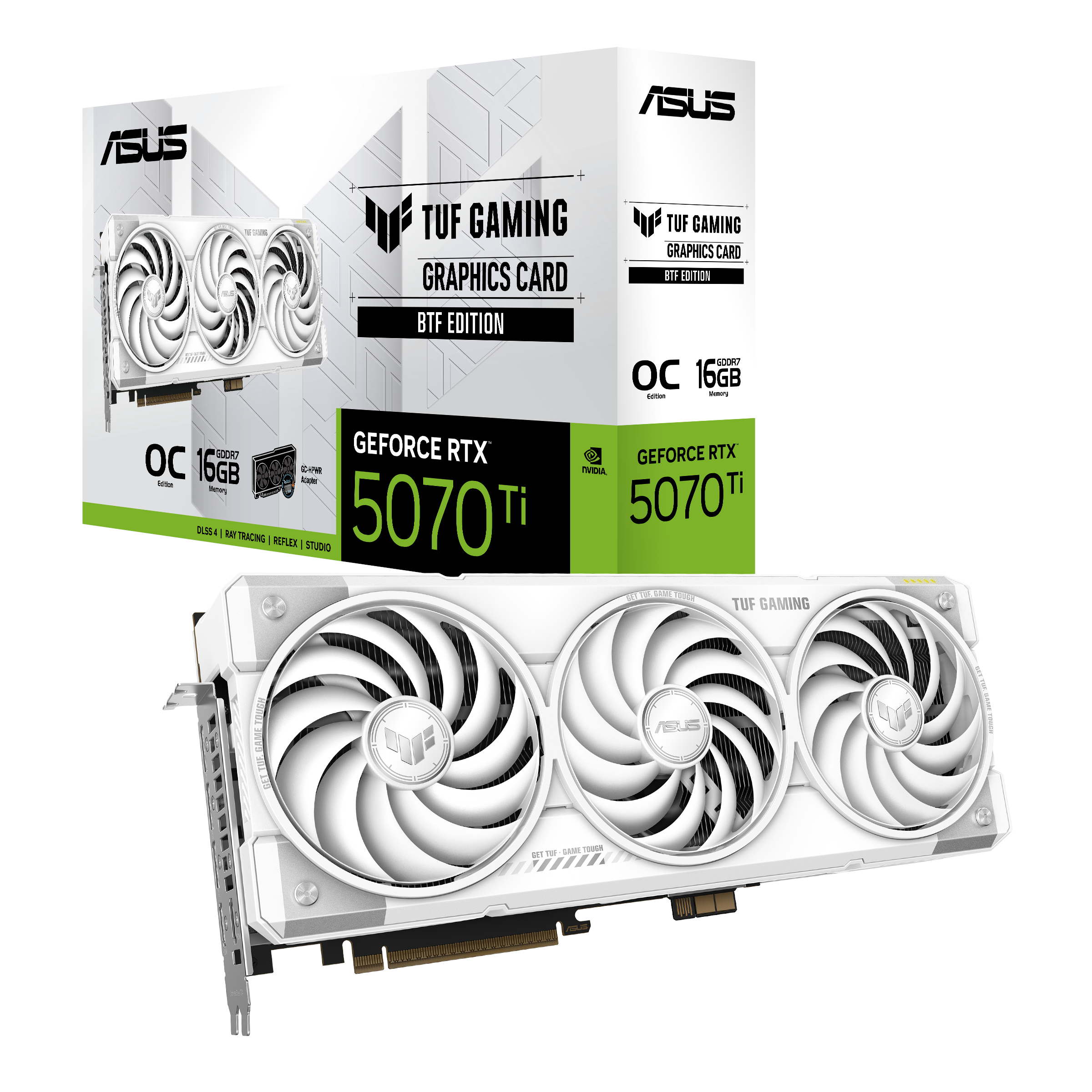 Asus Geforce Rtx 5070 Ti Tuf Btf White OC - 16gb Gddr7 Ram - Grafikkarte Weiß 90yv0n60-m0na00