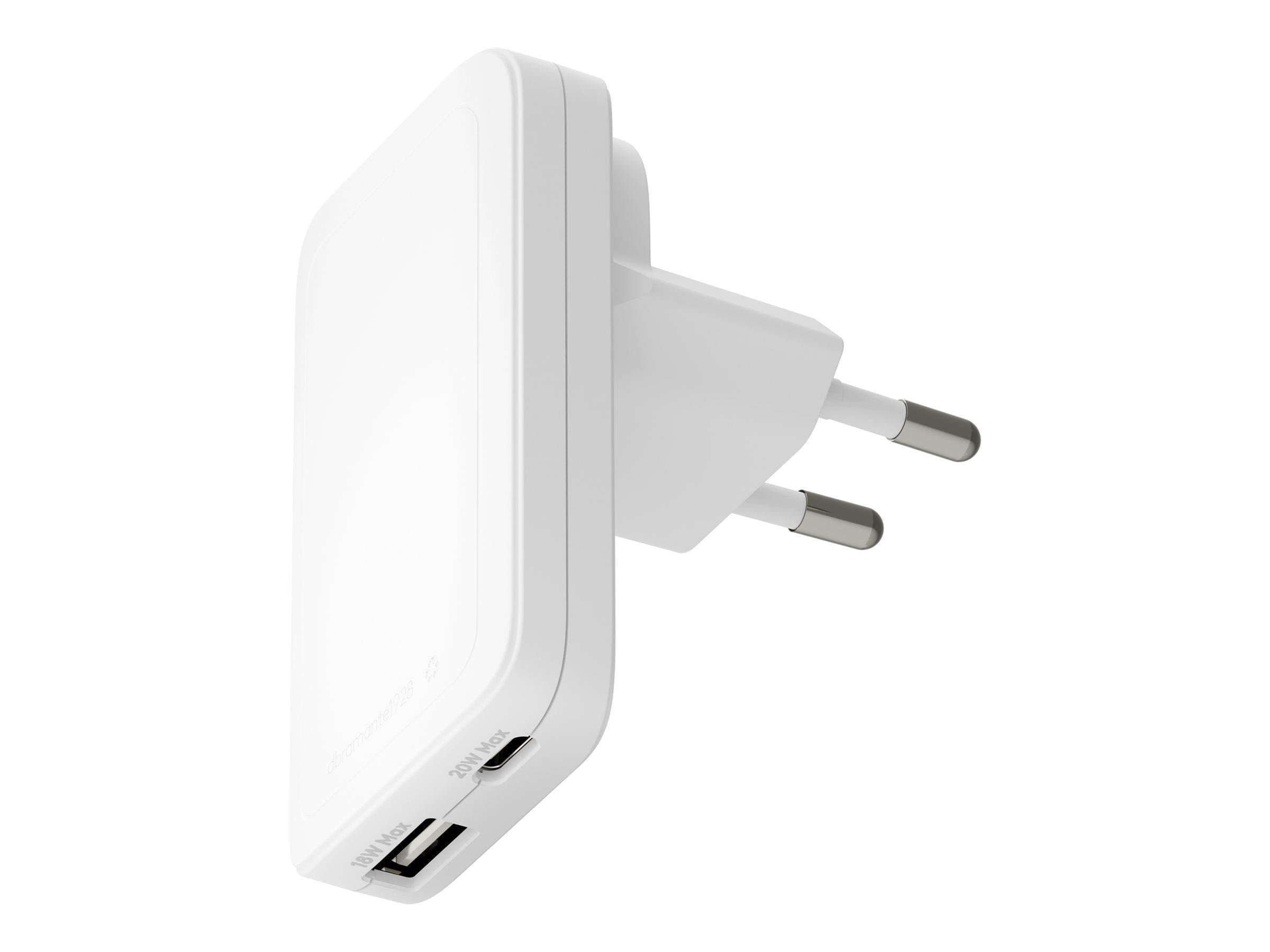 Dbramante1928 Pro - Eu/us Slim Charger - Usb-c 20w+18w-a - Handys Adapter Und Ladegeraete