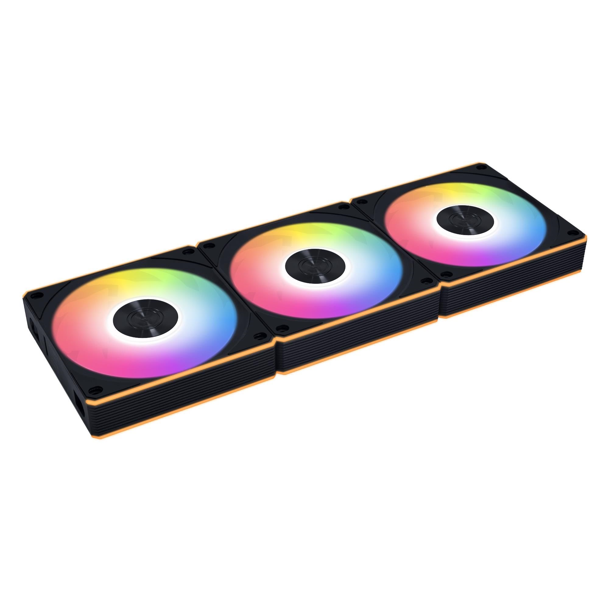 Lian Li Uni Fan CL Wireless Reverse (3-pack) - Gehäuselüfter - 120mm - Schwarz Mit Rgb Led - 31 Dba - Gehaeuseluefter 12rcl1w3b