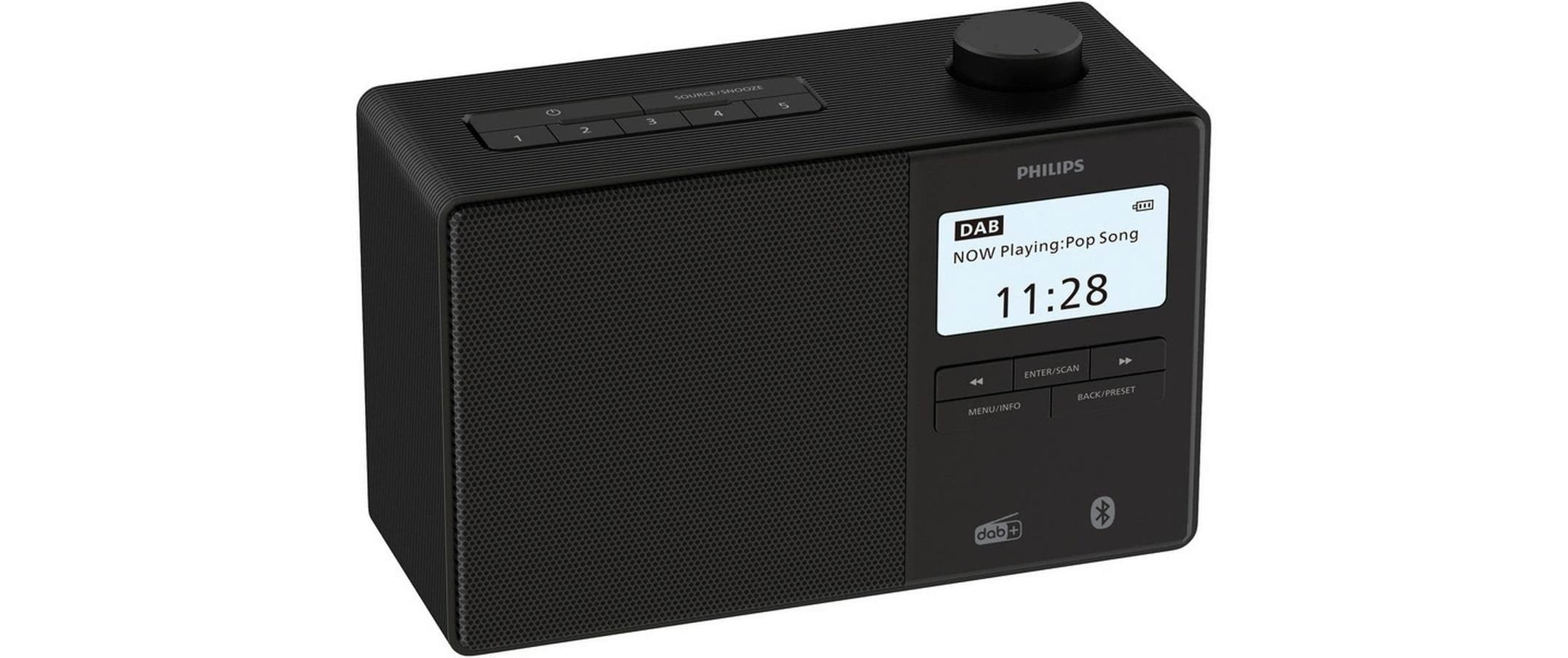 Philips Tar5600/00 Clockradio - Dab+/FM - Mono - Schwarz - Dab Netzwerk Und Radiowecker