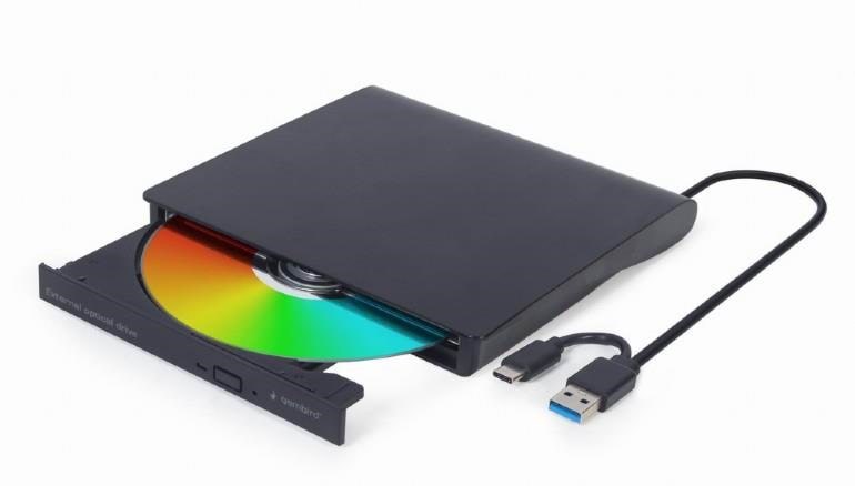 Gembird Dvd-usb-031 - Extern - Dvd-rw (Brenner) - Usb 3.1 Gen 1 - Schwarz - Optisches Laufwerk Dvd BR Floppy